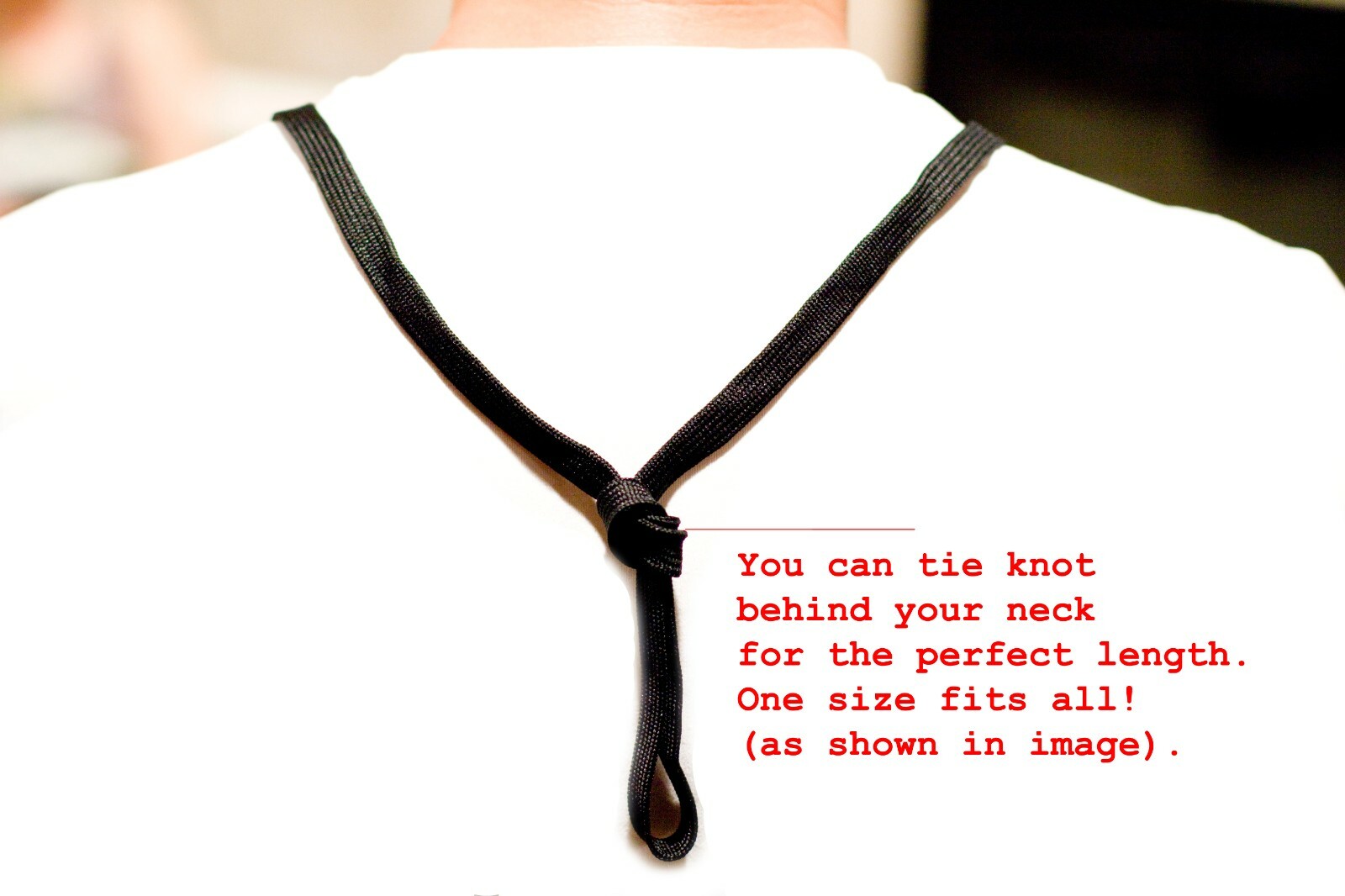 LANYARD FOR YOUR FACE MASK EASY CLIP TO HANG YOUR MASK BLACK COLOR – LOT 10 PCS