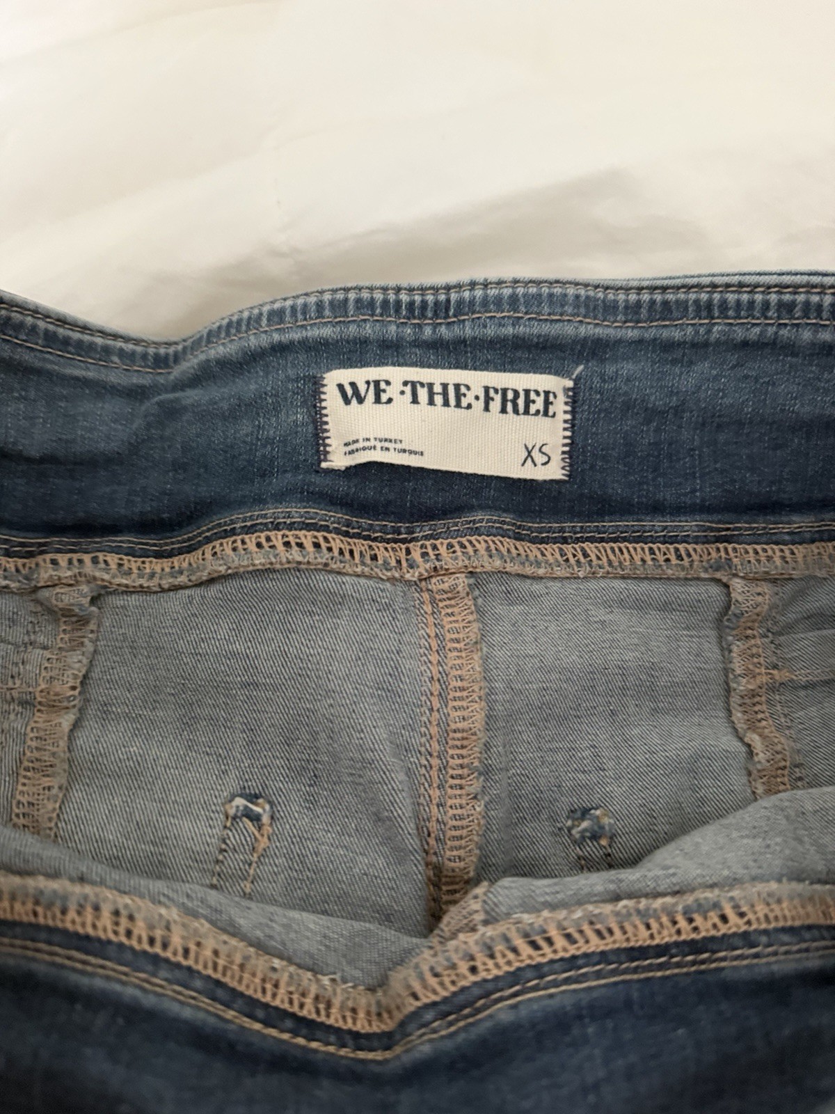 We The Free Free People Penny Pull on Flare Jean XS Wash Blue OB1783525