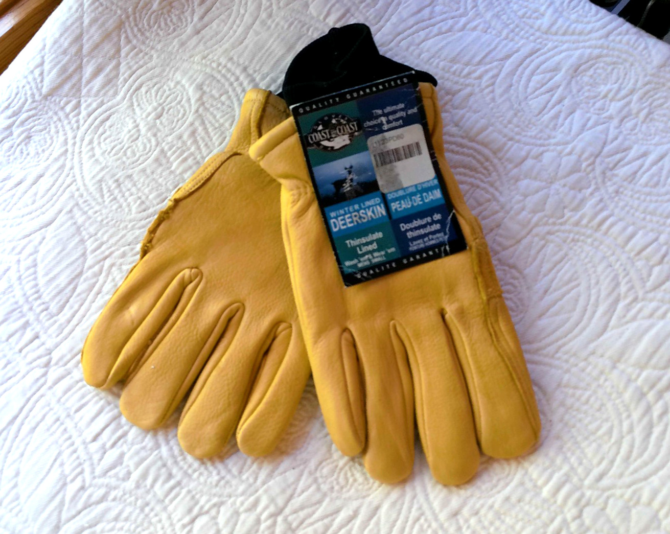 BOB DALE SIZE S WINTER LINED DEERSKIN GLOVE 100 GRAM THINSULATE CUFFS HOLDS HEAT