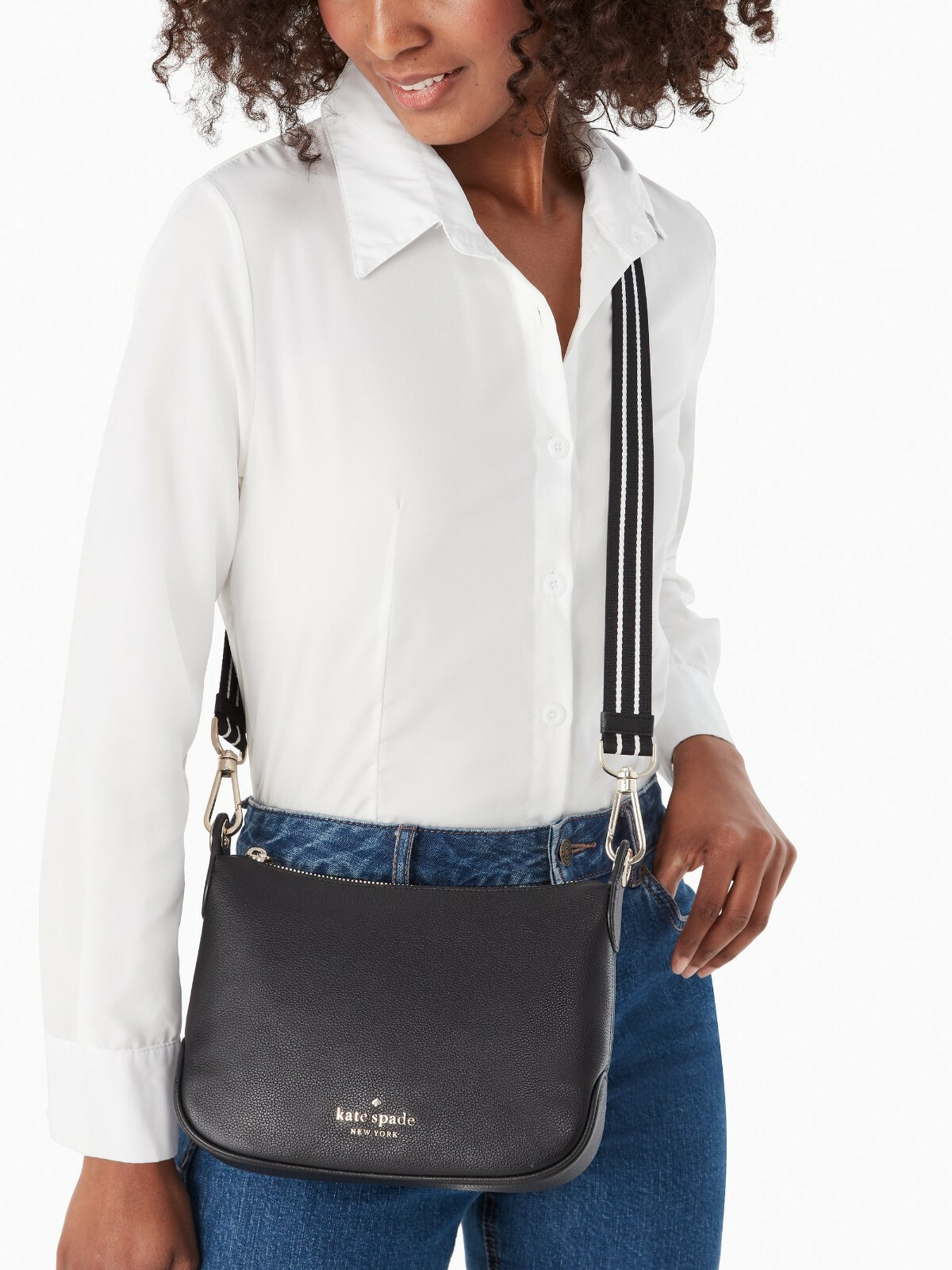 Kate Spade Rosie Crossbody Black Leather Bag Purse WKR00630 NWT $349 Retail