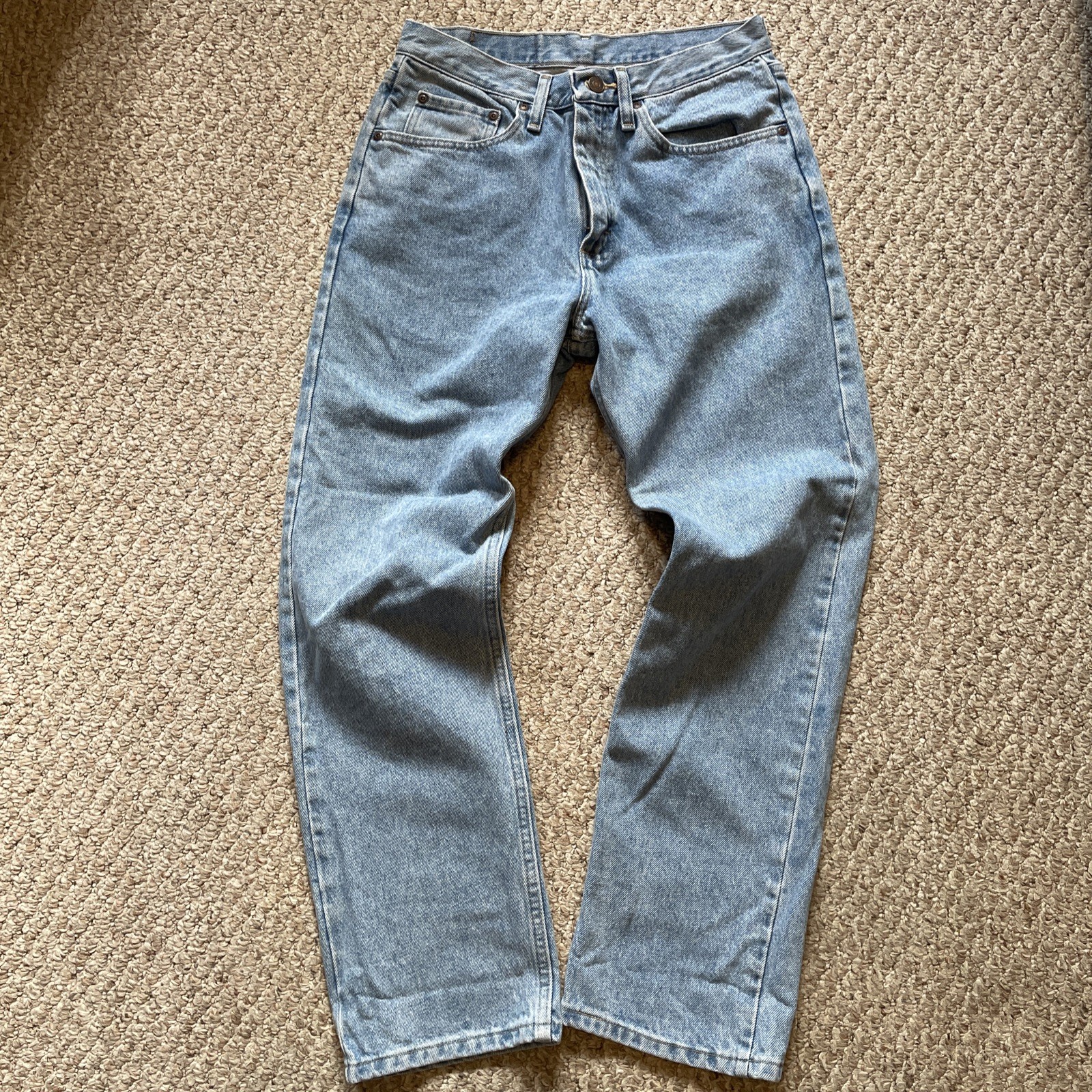 Vintage Wrangler Light Wash Blue Regular Fit, 100% Cotton, 30W x 30L