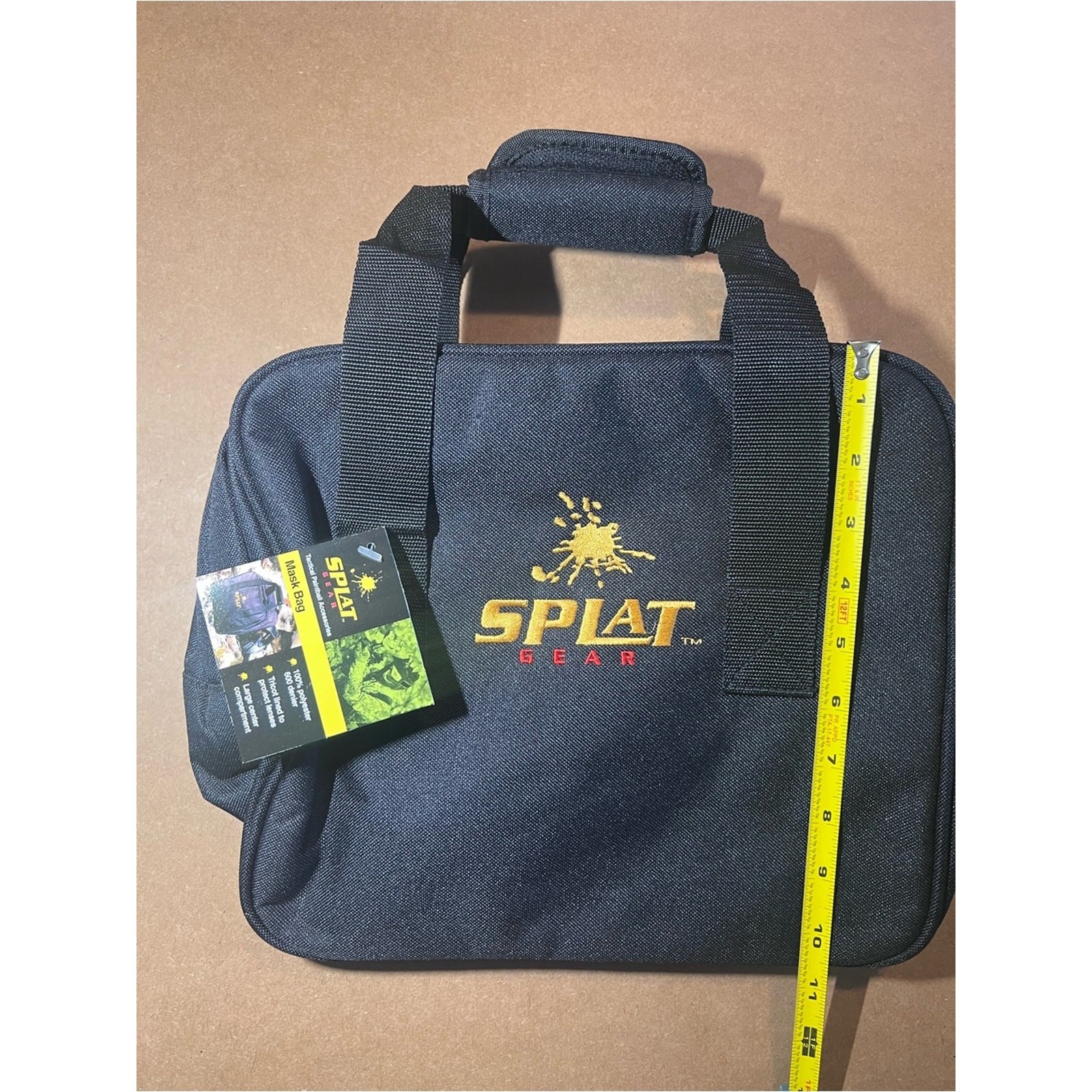NEW! Splat Gear Black Duffel Bag – Compact Carry Bag for Paintball Mask