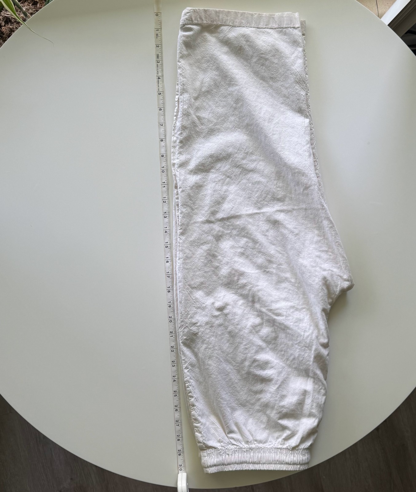 Vintage 90s Regton USA Cream Cotton Capri Pants Size M Utility Cargo Sailcloth