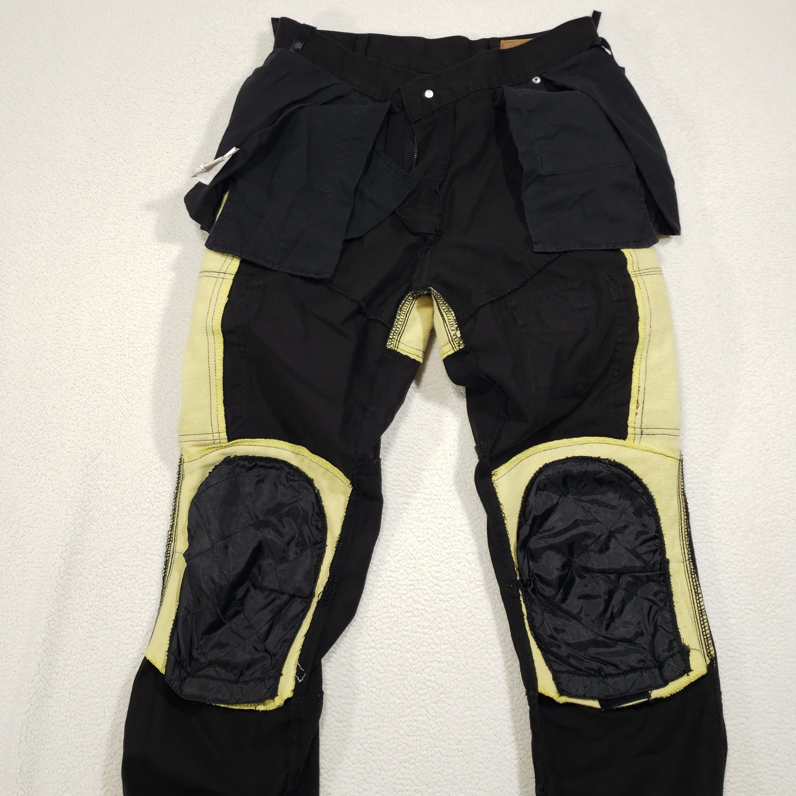 Bilt Iron Workers Cargo Pants Mens 30 Black Kevlar Reinforced Motorcycle Gear