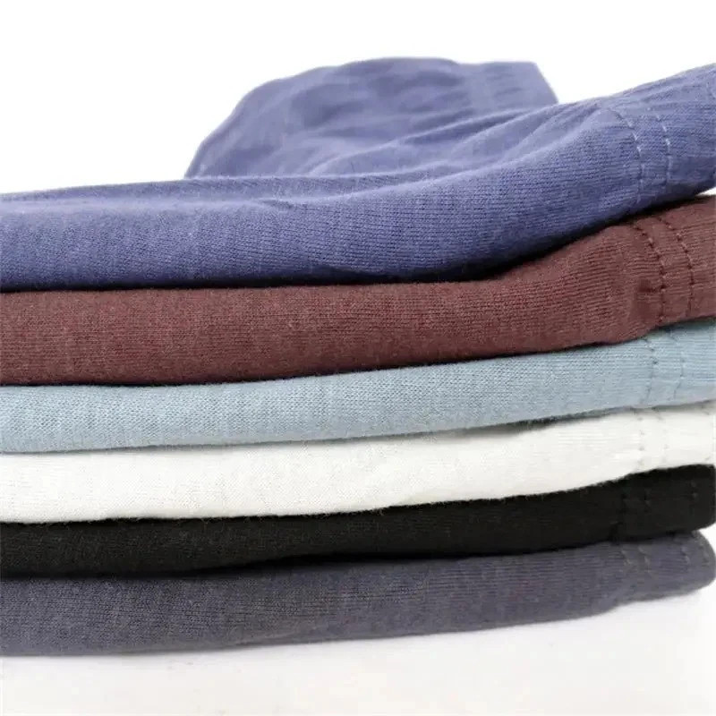 100% Cotton Men’s Briefs Breathable Middle Waist Underwear Solid Color 4PK M-5XL