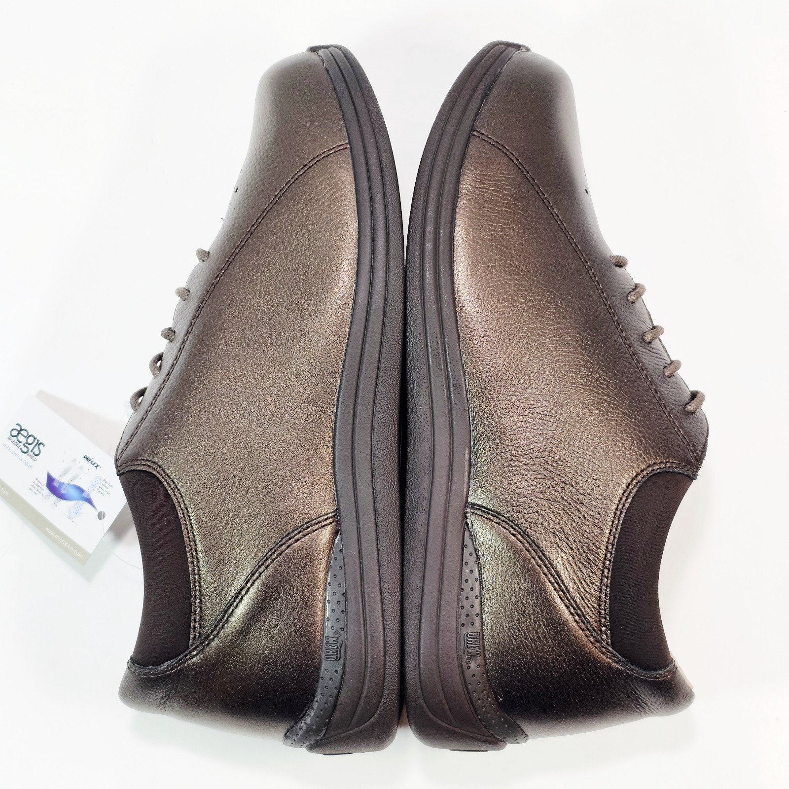 Drew Womens 8.0 EXTRA WIDE Orthopedic Walking Sneakers Tulip Brown Metallic
