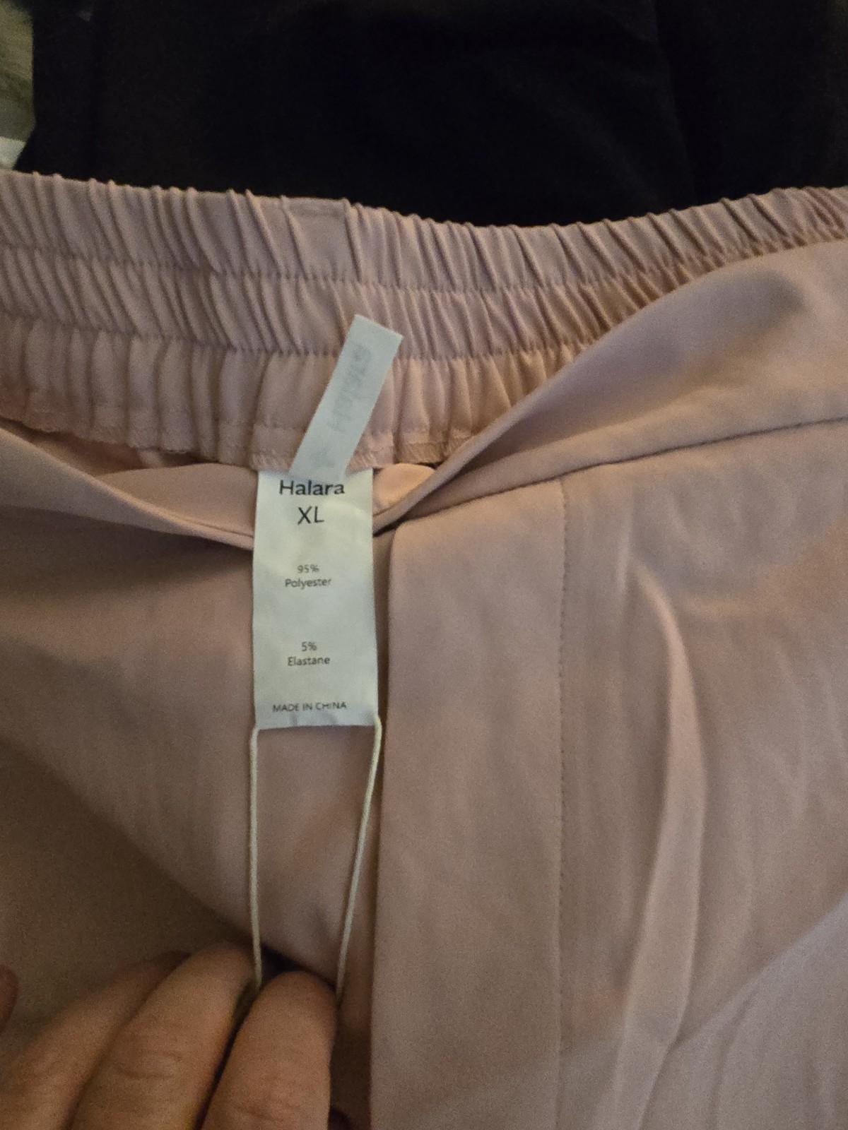 Halara Wide-Leg Pleated Shorts High Rise Pockets Pull-On XL Regular Pink NWT