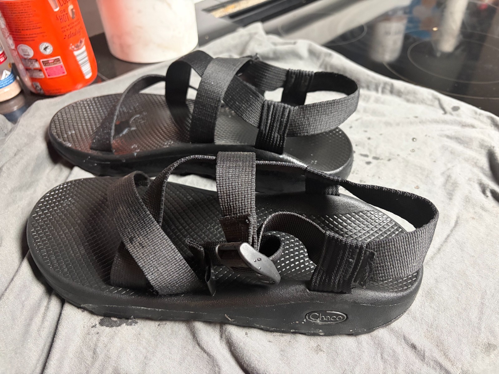 Chaco Men’s Z Cloud Classic Size 12 Triple Black Sandals