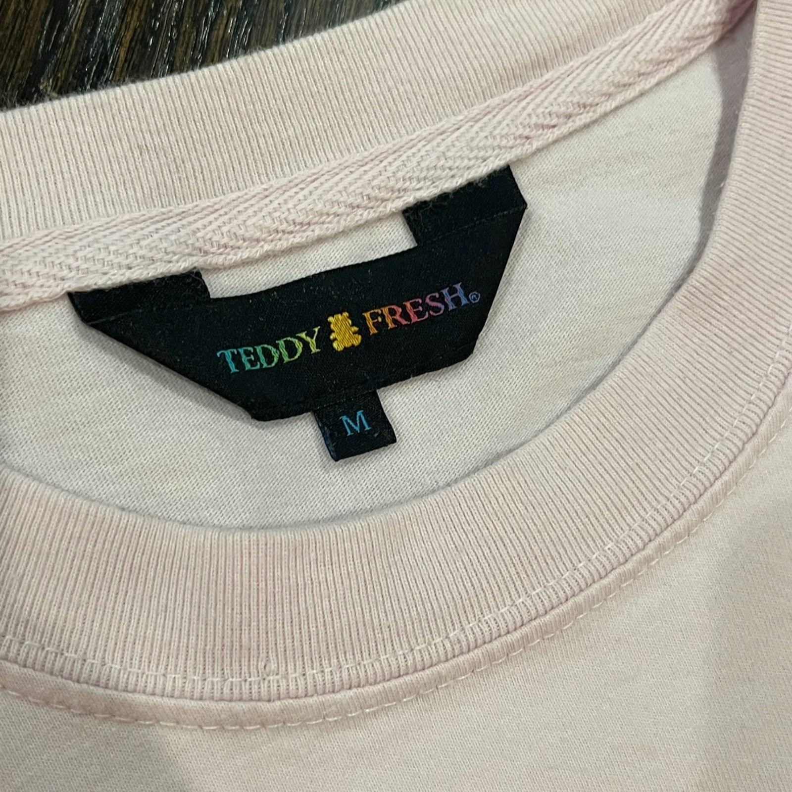 Teddy Fresh T-Shirt Too Petty to Live Pretty to Die Cat Graphic Pink Mens Medium