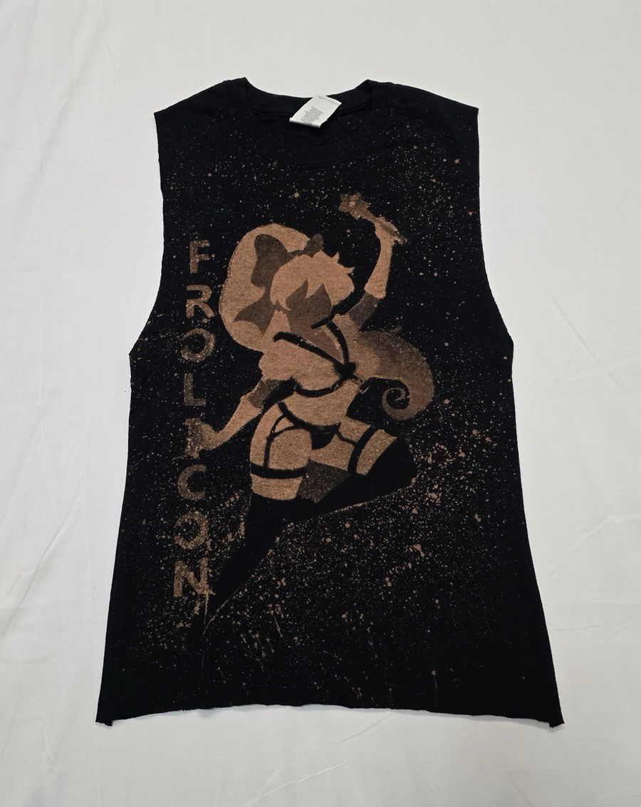 Frolicon Atlanta Kink Convention 2019 Tee Bleach Dyed Sleeveless Tank Top Small