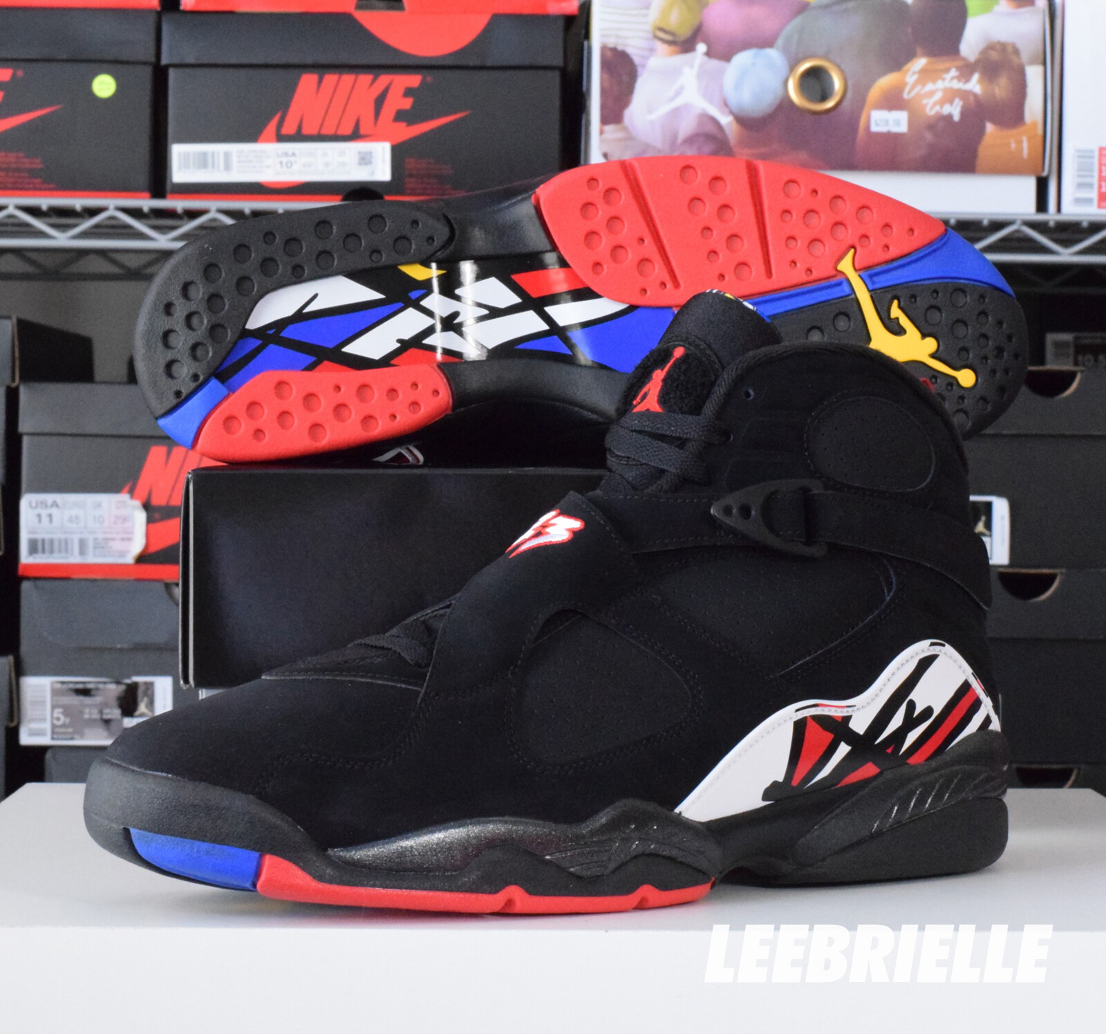 Nike Air Jordan 8 Retro PLAYOFFS Black True Red White 305381-062