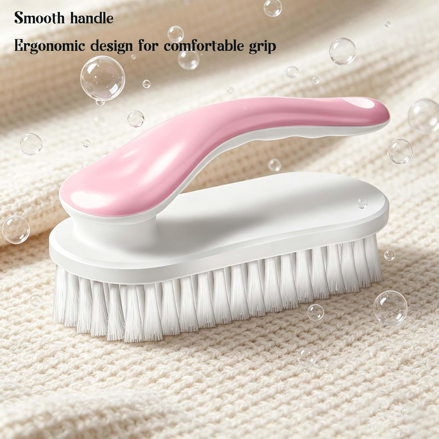 2Pc Multi-Purpose Household Cleaning Brush Set, Ergonomic Comfort Grip for Shoe
