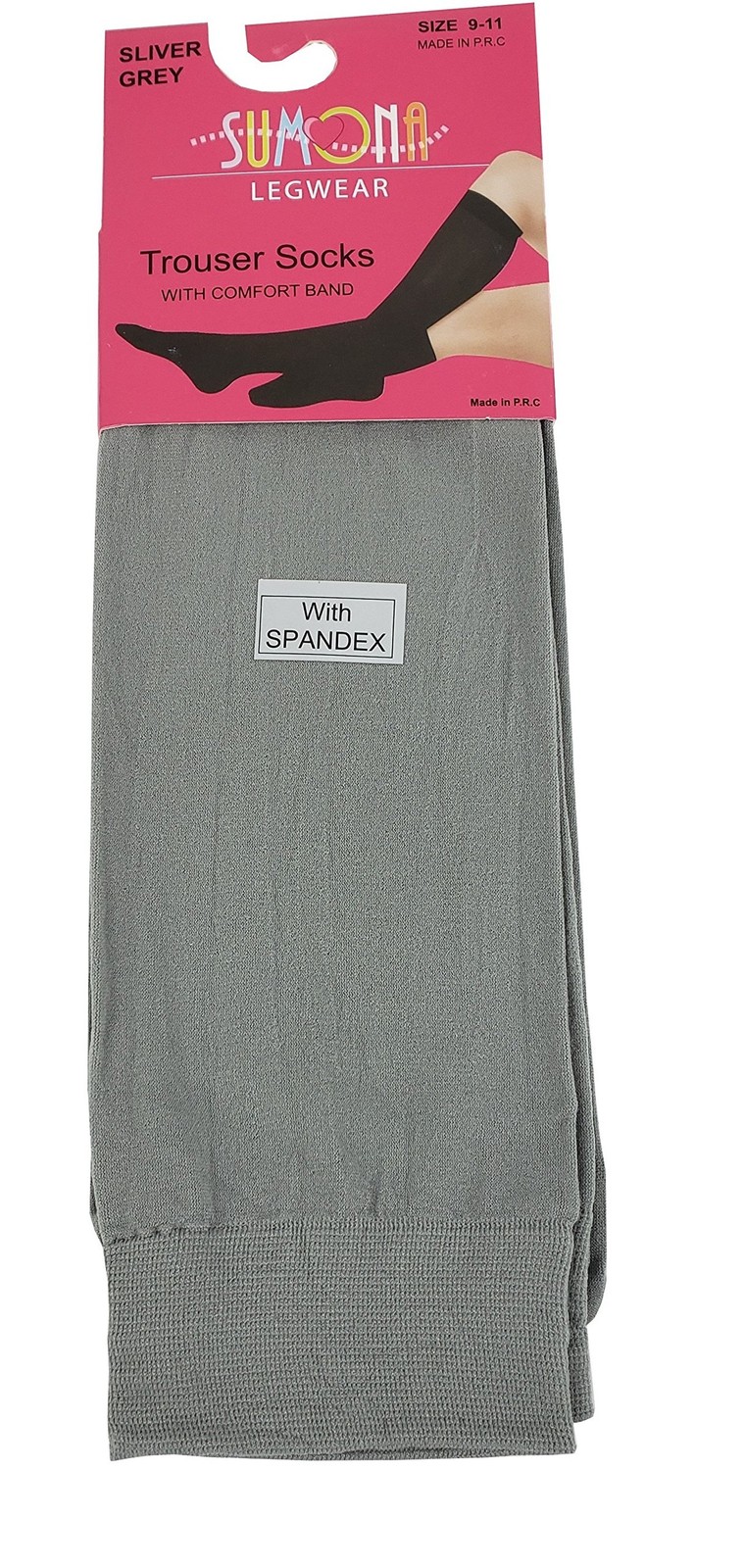 SUMONA 6 Pairs Women Opaque Stretchy Spandex Knee High Trouser Socks 9-11