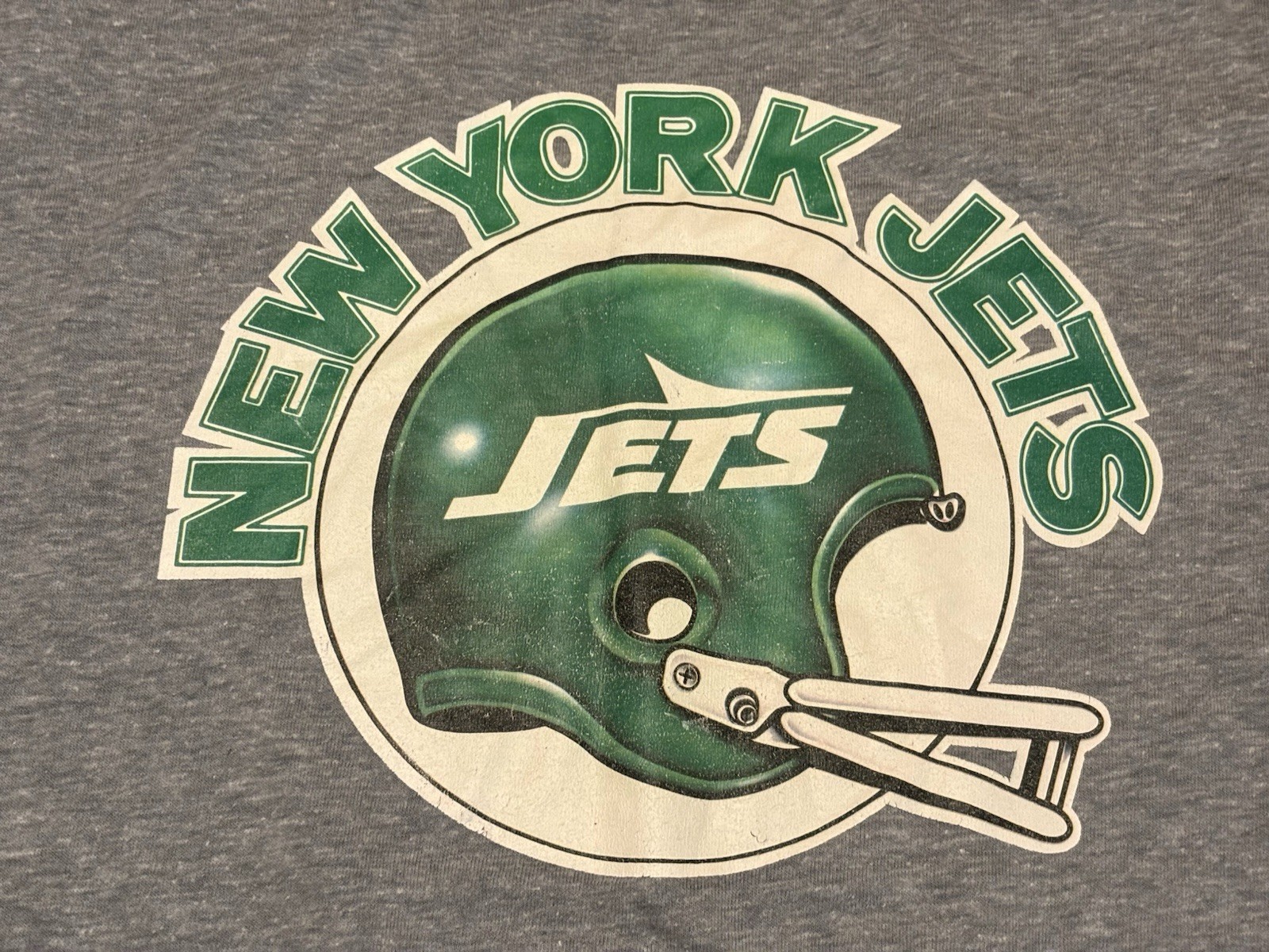Vintage Ched By Anvil New York Jets Single Stitch T Shirt Sz Medium