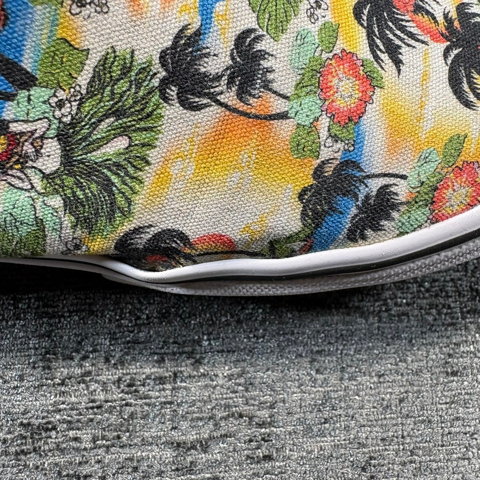 Vans Slip On Unisex Men 8 Women 9.5 Multicolor Hula Girl Tropical Beach Sunset