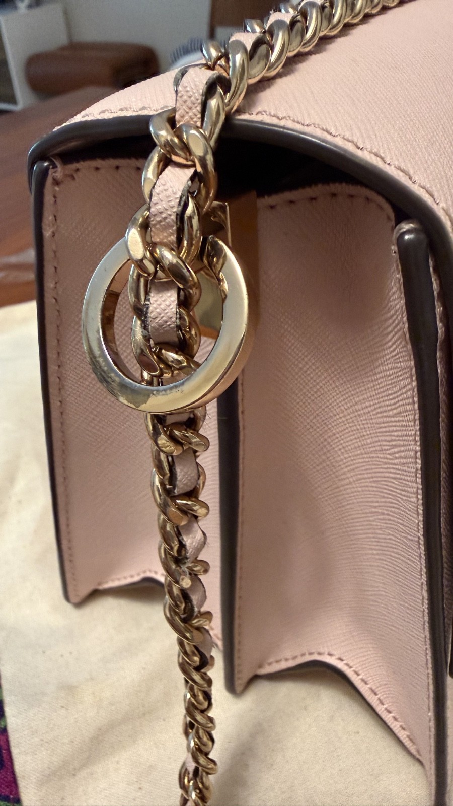 Tory Burch Robinson Convertible Shoulder Bag – Crossbody – Shell Pink
