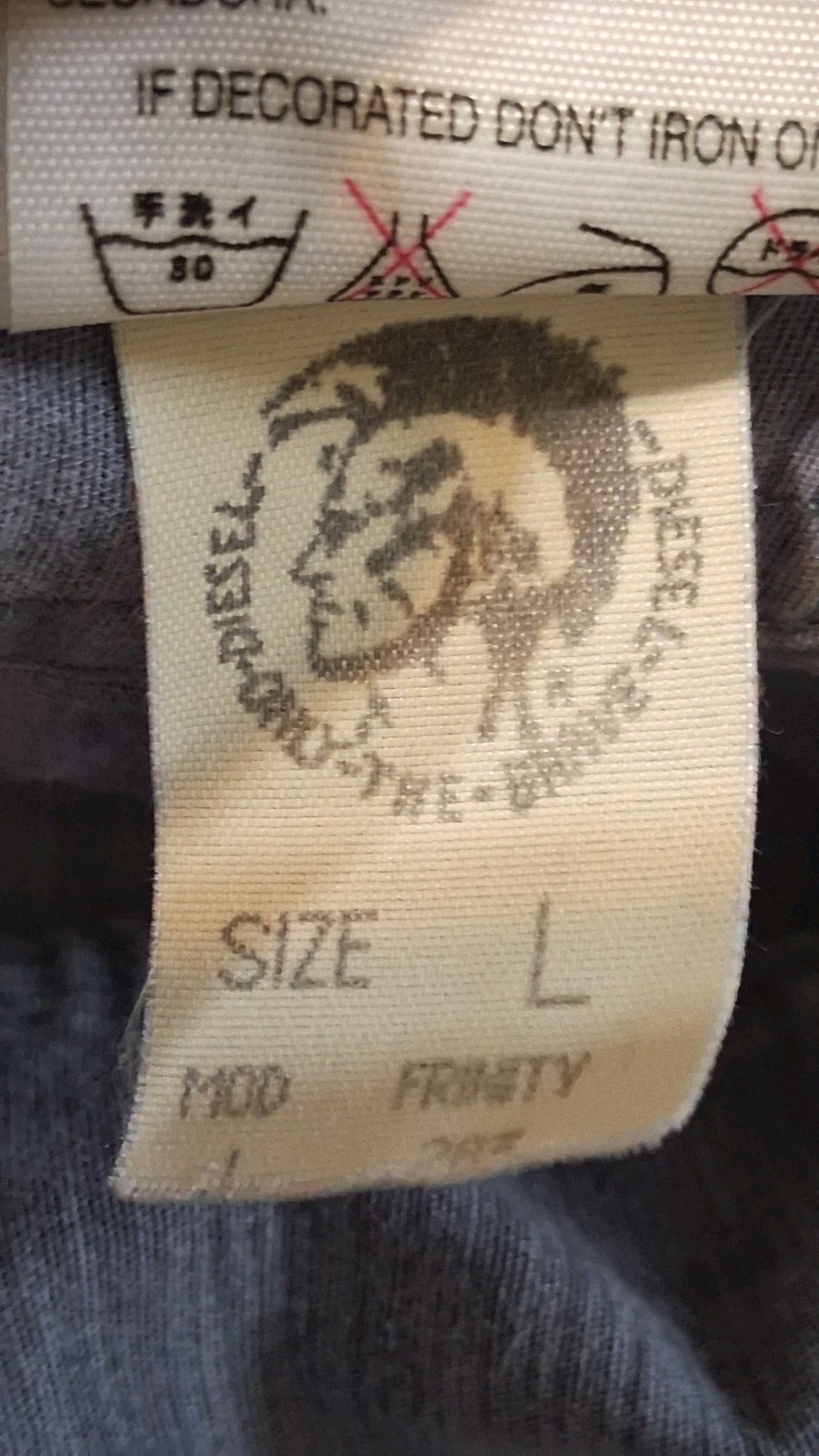 Diesel Womens Maxi Dress **Large Slate Gray Halter Neck Rustic Made in Italy