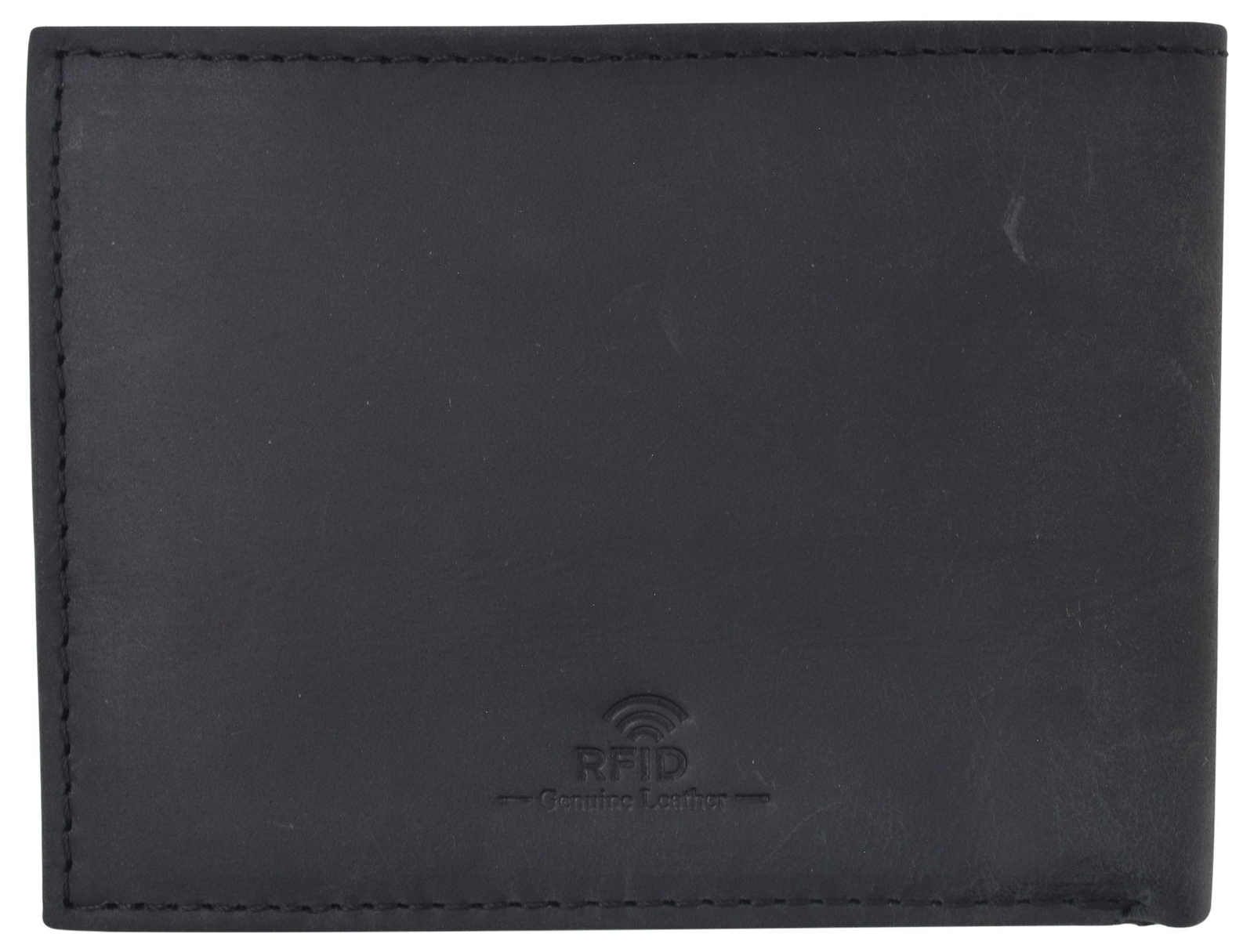 RFID Blocking Genuine Leather Bifold Wallet USA Stars & Stripes Design CAZORO