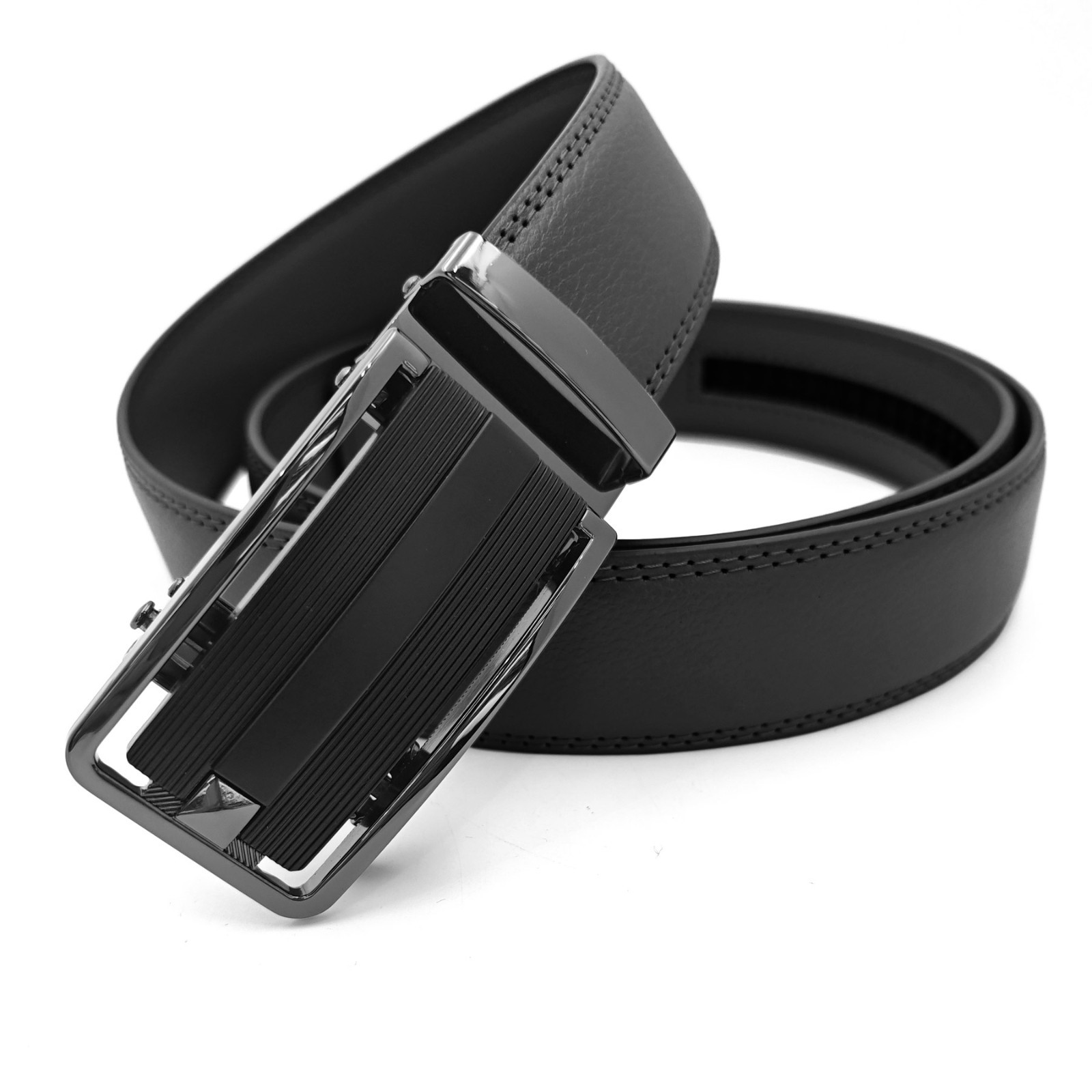 Luxury Men’s Genuine Leather Automatic Buckle Belts Waist Strap Belt Waistband