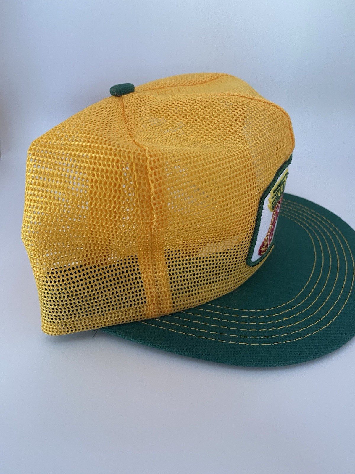 Vintage Dekalb Agri Seed Patch Mesh K Brand USA Trucker Snapback Hat