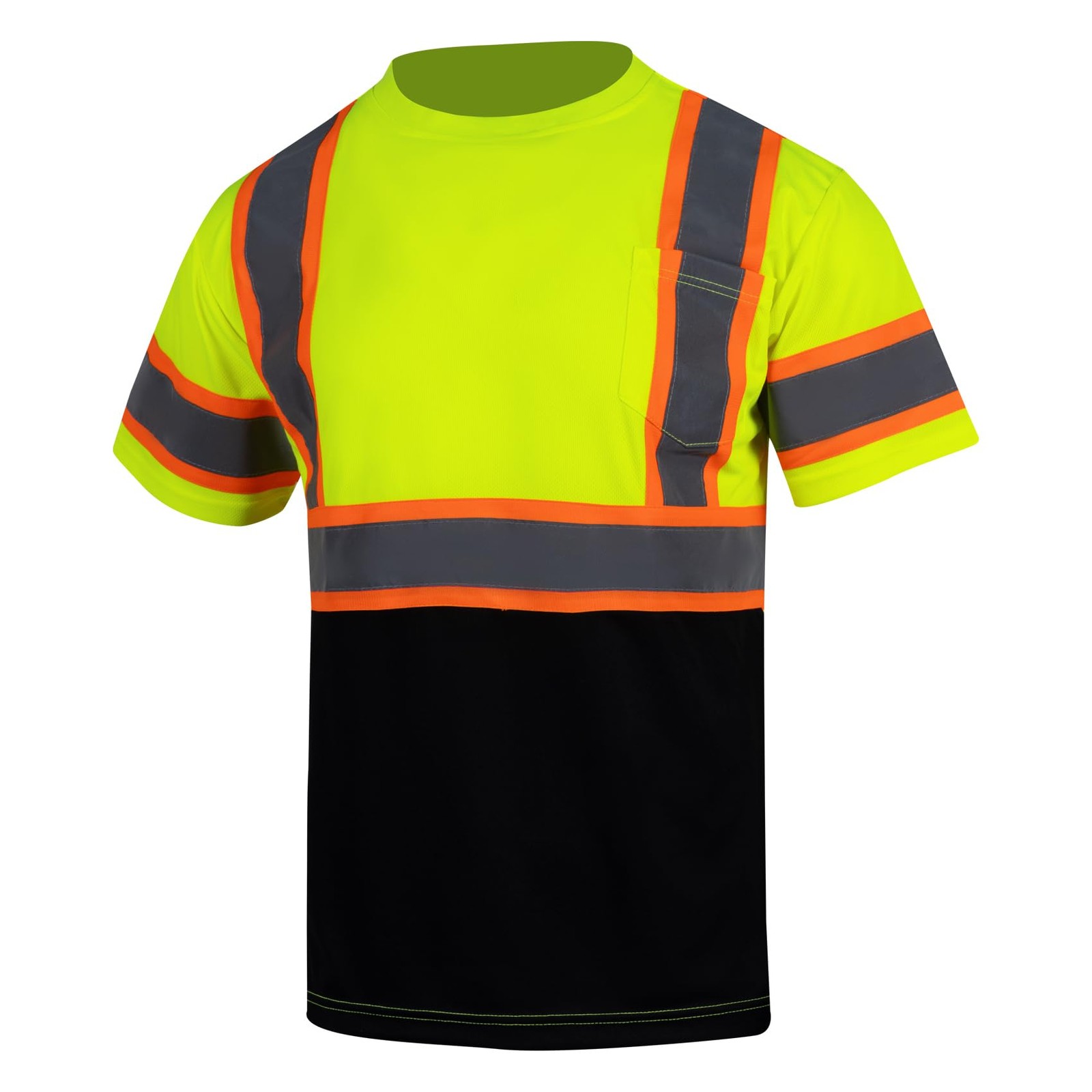 Hi Vis Reflective Safety Shirts for Men ANSI Class 3 High Visibility Construc…