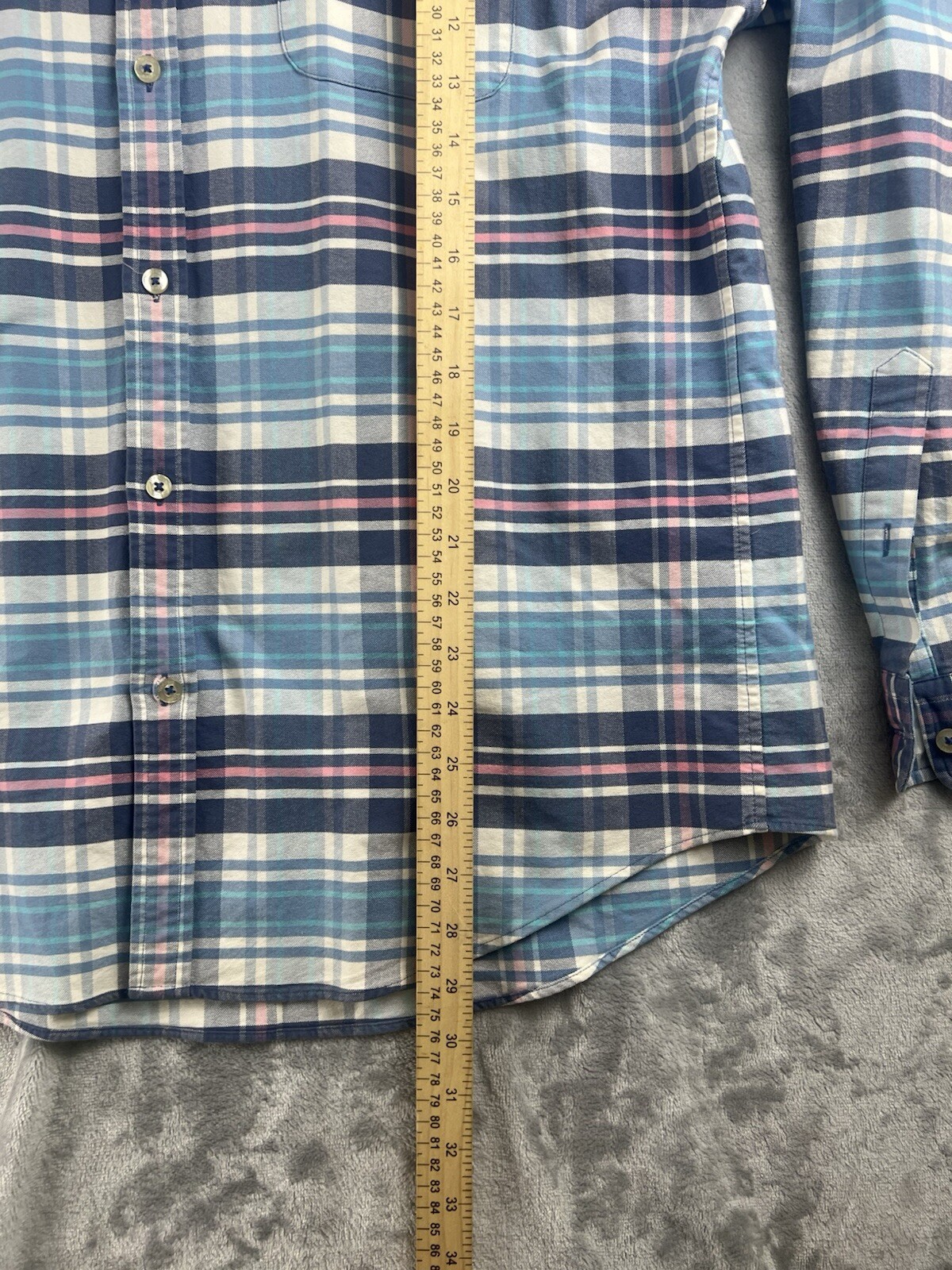 Vineyard Vines men Shep&Ian Classic Fit Tucker Shirt Whale Plaid large