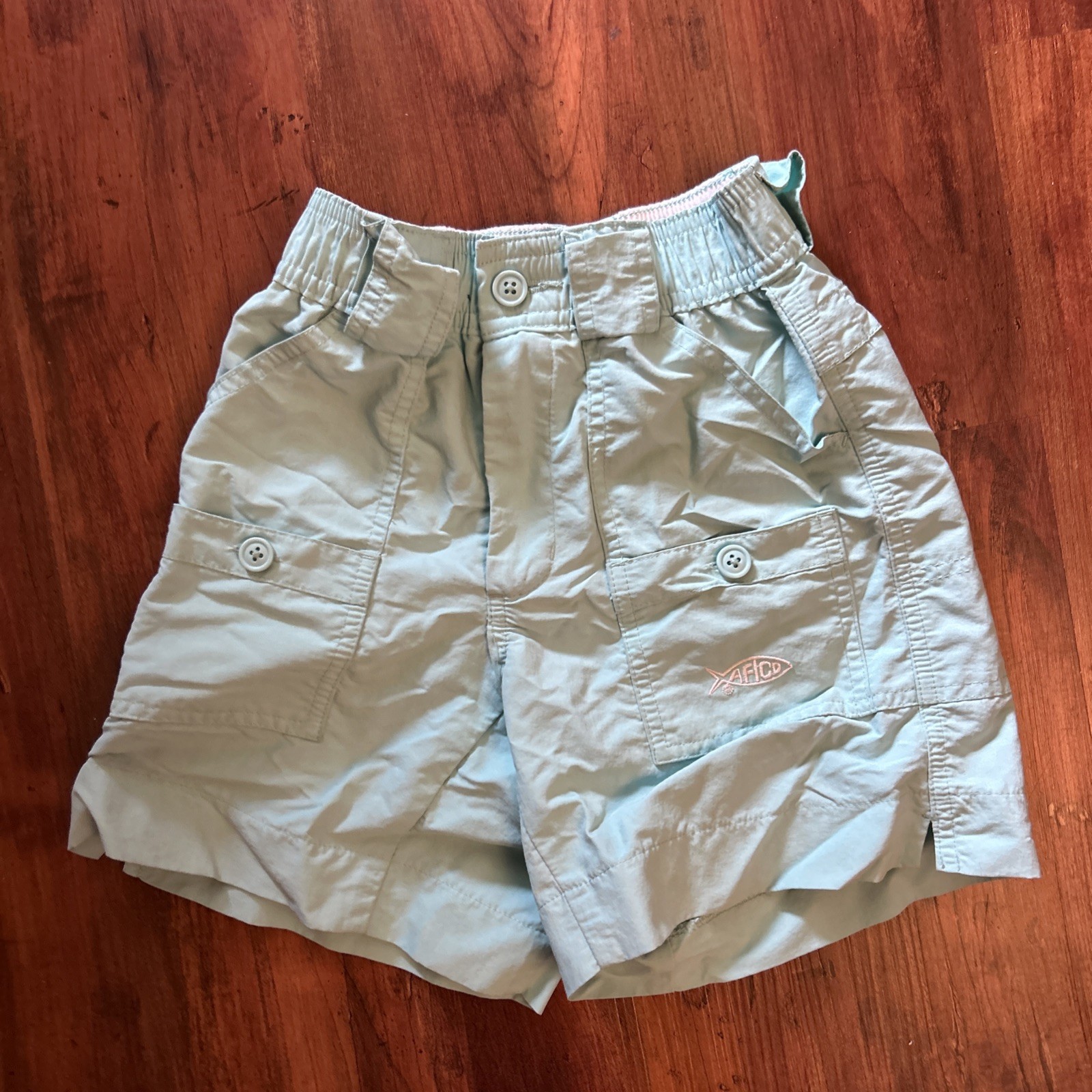 AFTCO & Columbia 22 in S Shorts Boys Youth Nylon Cargo Fishing Lot Of 10 Preppy