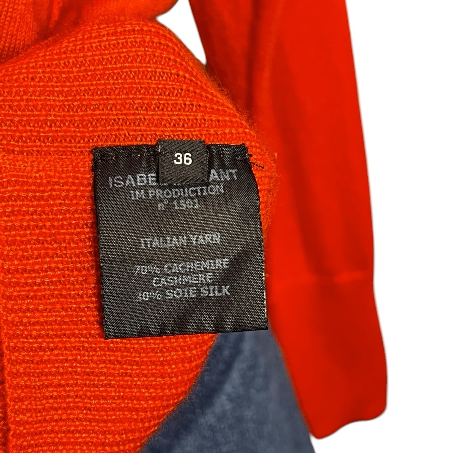 Isabel Marant Cashmere Silk Knit Jumper – Faux Wrap Sweater, FR36