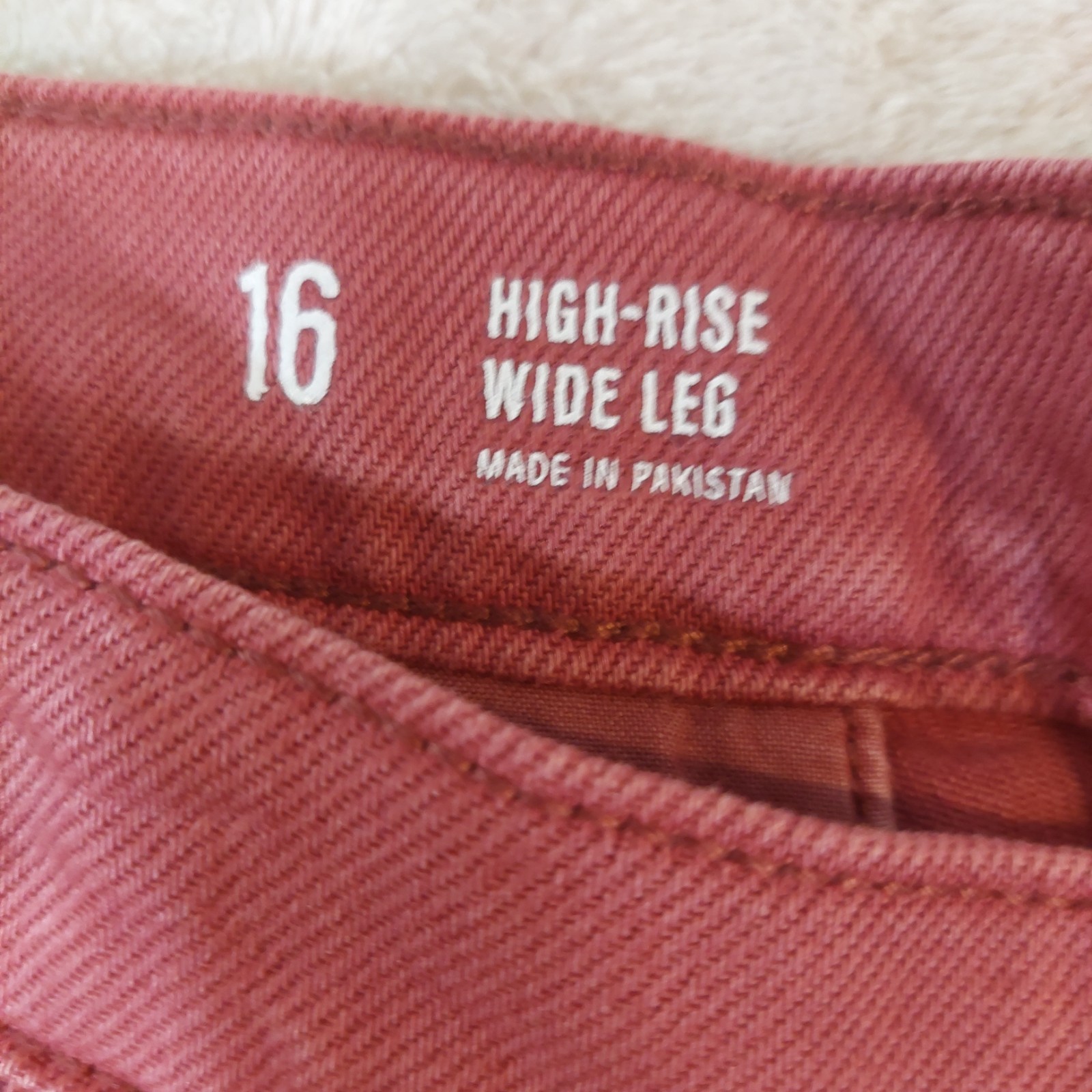 ANA A New Approach High Rise Wide Leg Pants Hawthorne Rose size 6 &16