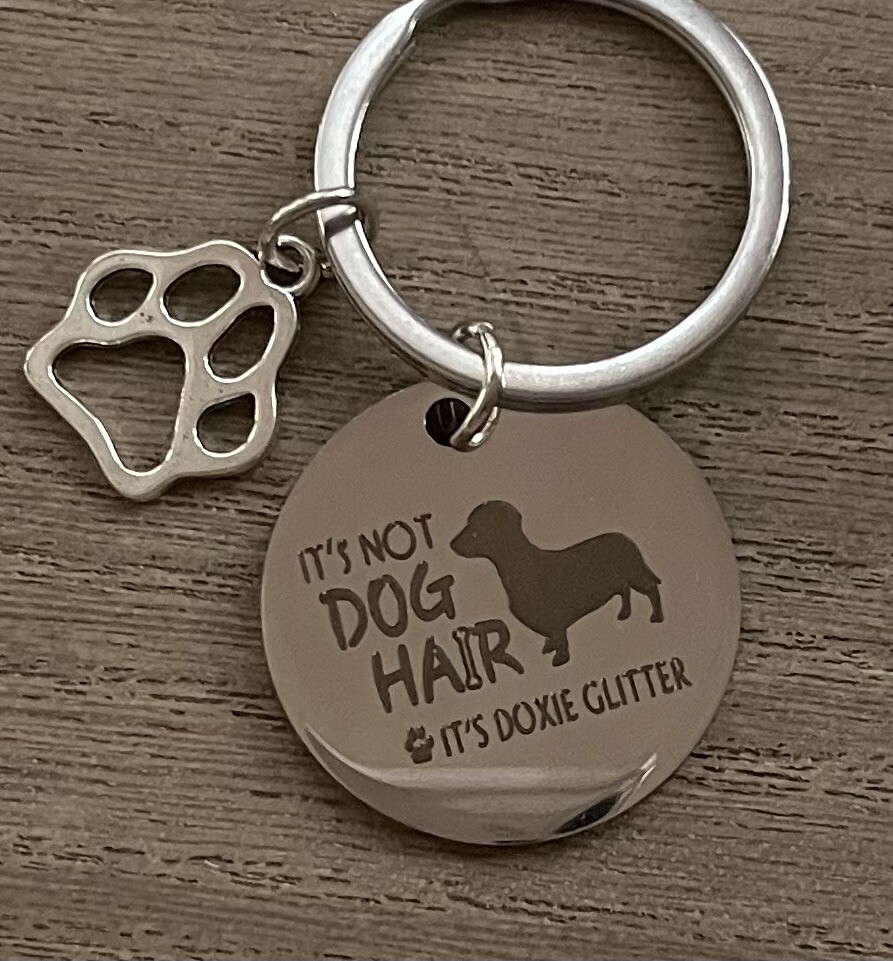 Dachshund Key Fob/Bag Charm Engraved! Several design options