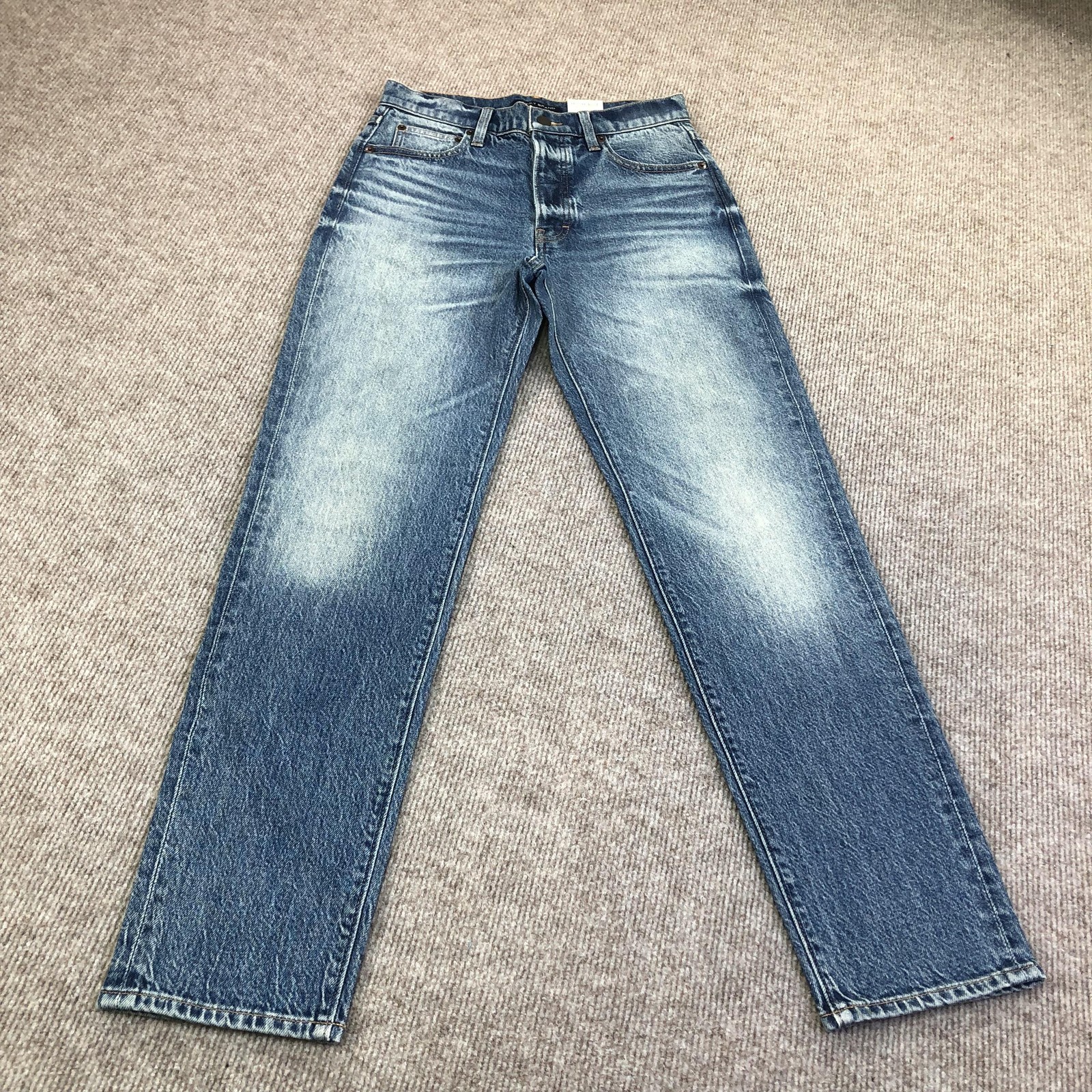 Lucky Brand High Rise Mom Jeans Womens 2/26 R Blue Medium Wash Denim Pants