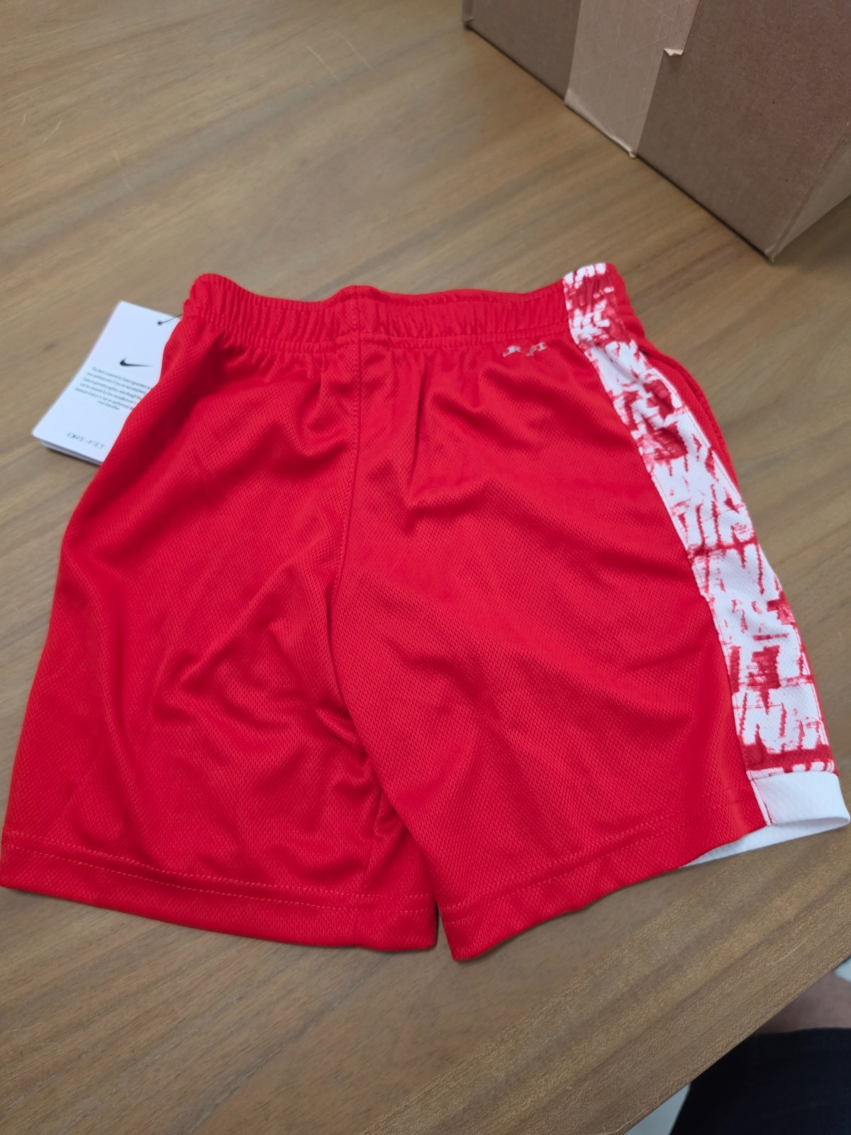 Nike Boys Athletic Shorts Red/White Size 6