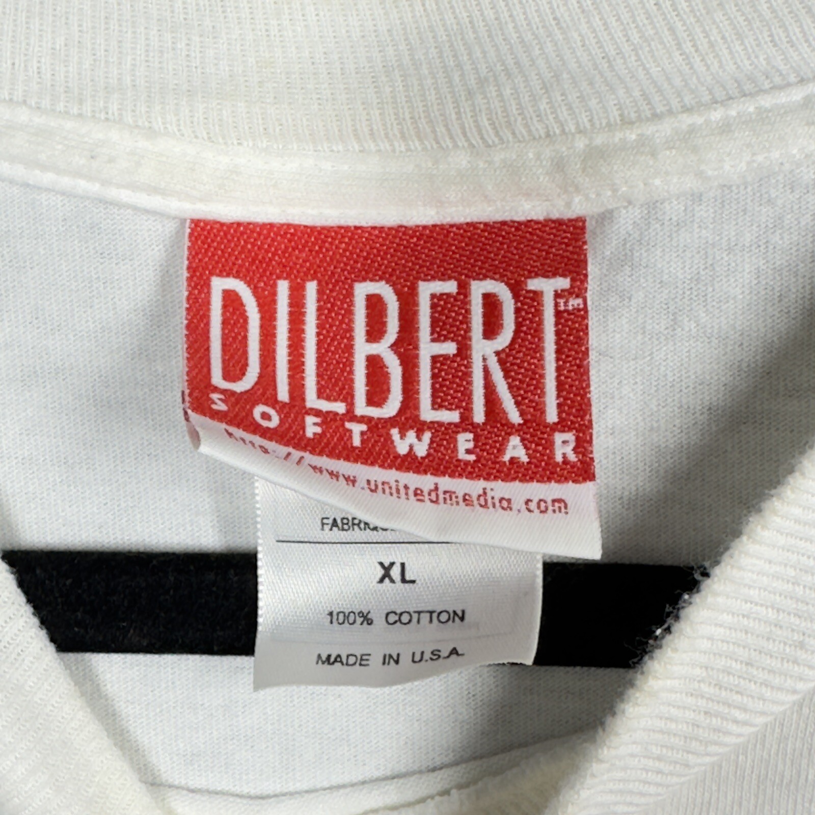Vintage 90s Dilbert Shirt Large Casual-Day Single-Stitch Tee XL