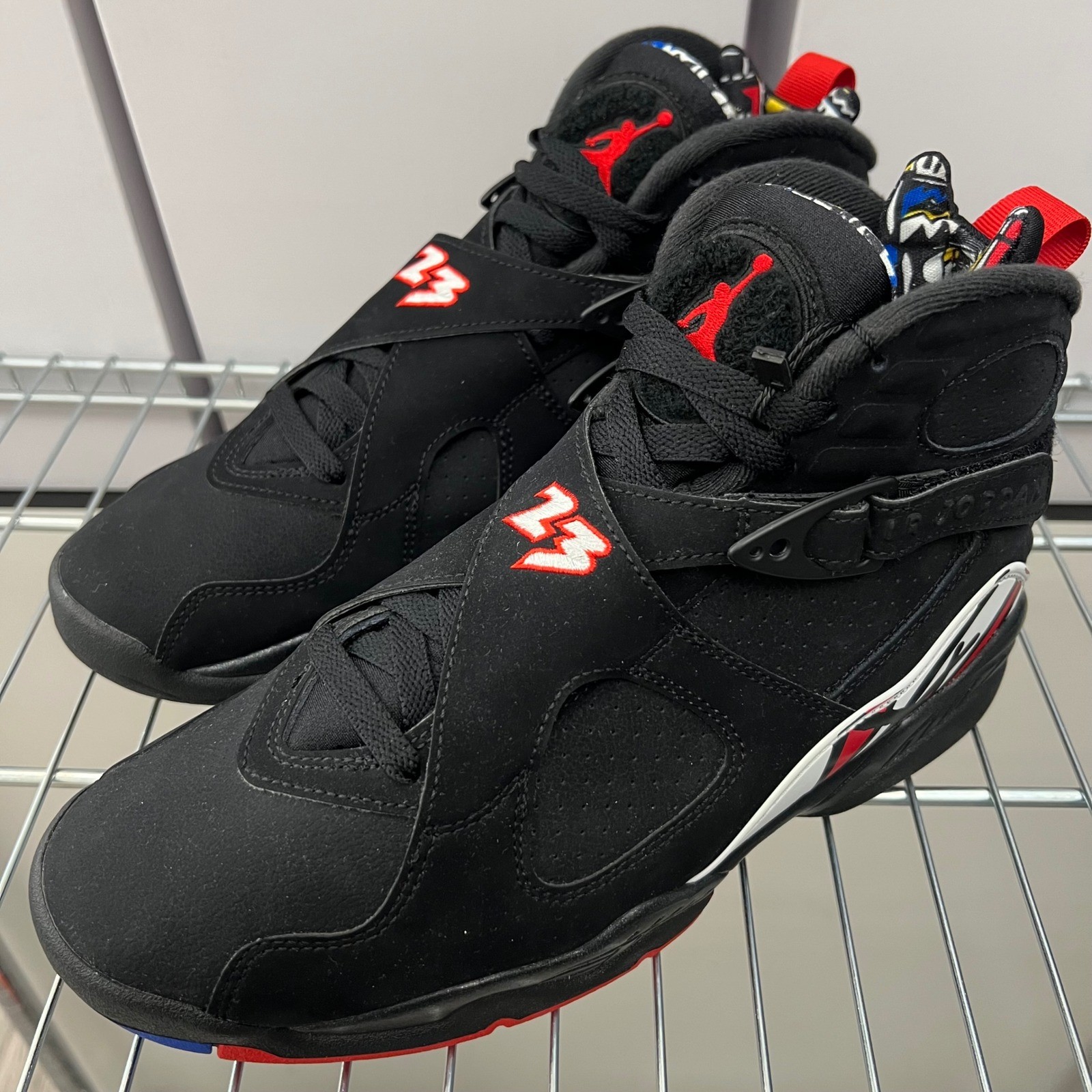 Nike Air Jordan 8 Retro Playoffs 2023 Black True Red White 305381-062 Mens Sz 8