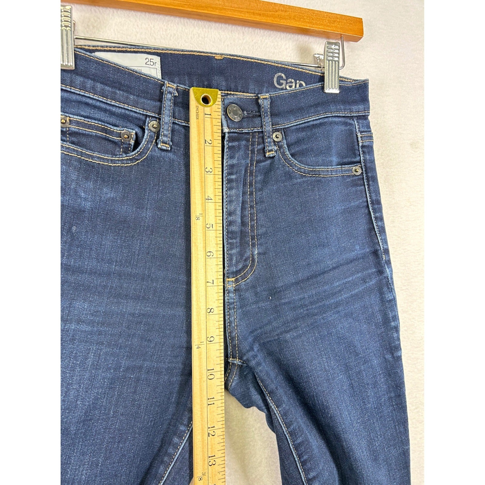 Gap Resolution True Skinny High Rise Jeans Womens 25 Regular Dark Wash Indigo