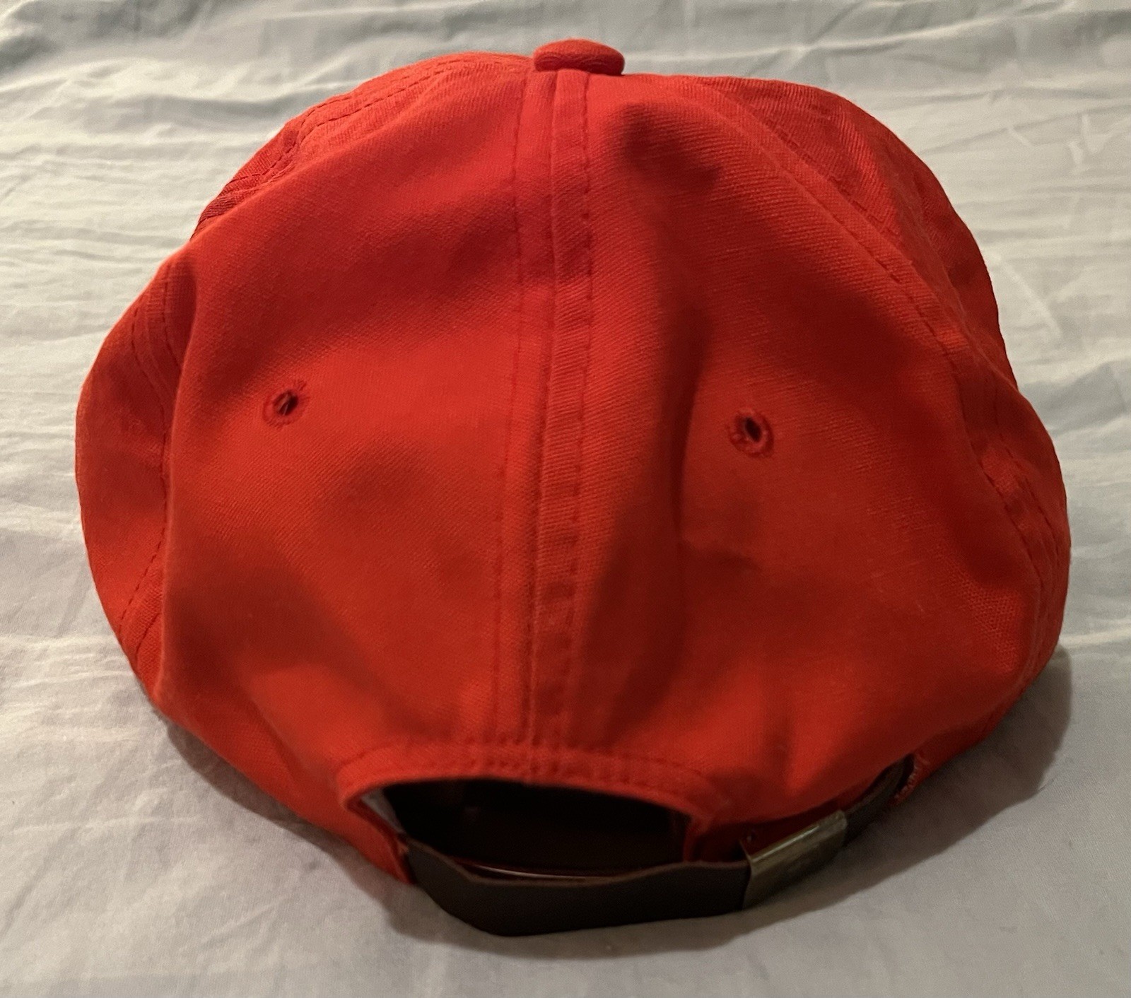 Vintage Wrangler Strapback Hat Cap Red Rope made in USA cowboy trucker