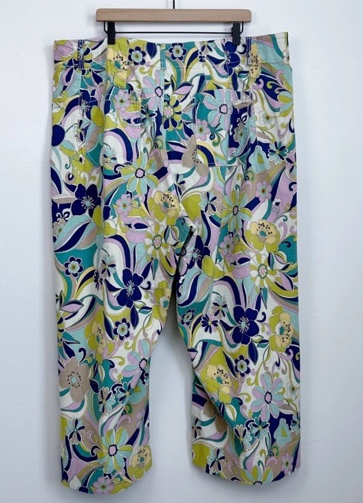 Anthropologie Maeve The Colette Wide Leg Flower Power Pants 21/22