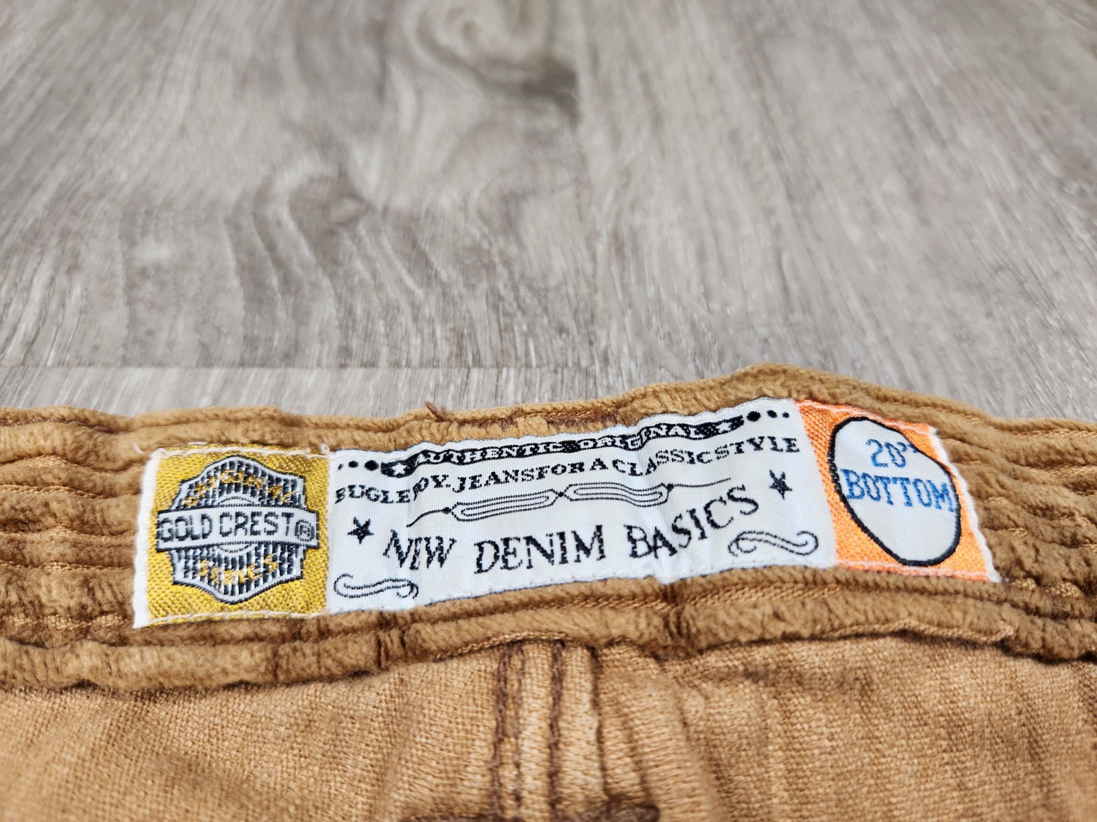 Vintage Bugle Boy Corduroy Carpenter Pants 38×32 Baggy Skater Gold Crest 80s 90s