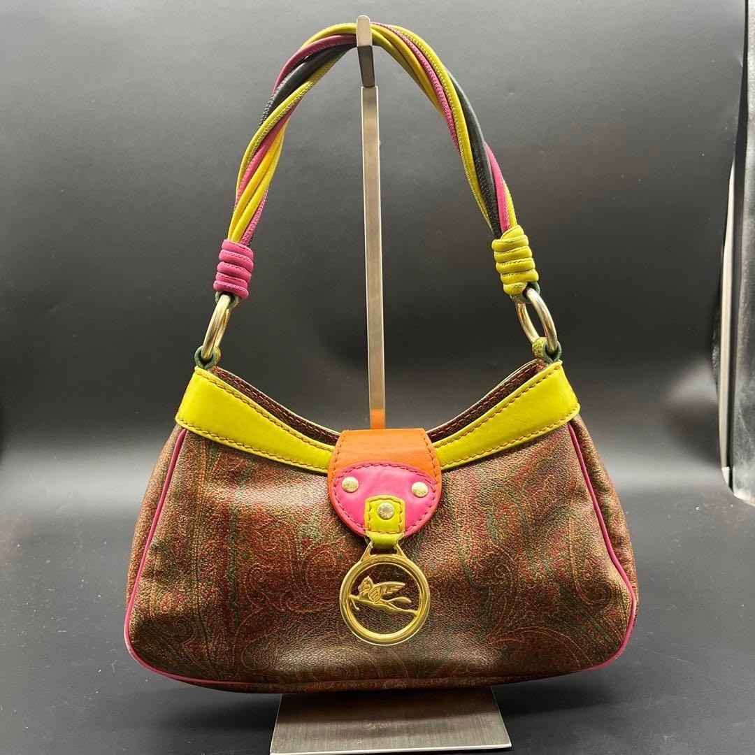 ETRO Pegasus One Shoulder Bag 7.8 in