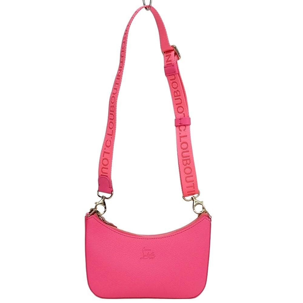 Christian Louboutin Loubilia 1235471 Chain Bag Pink US 7.9in Leather New Japan