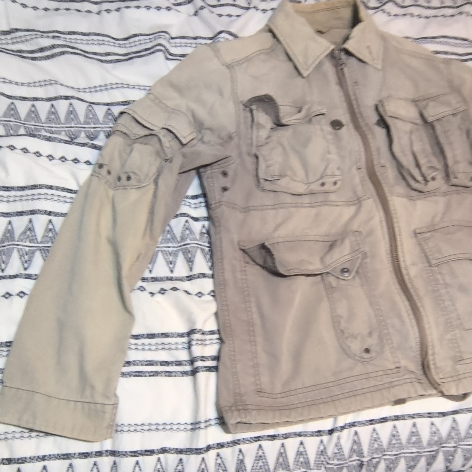 GAP Men’s Vintag Jacket Full Zip Multiple Pockets, Photographer Style Size M