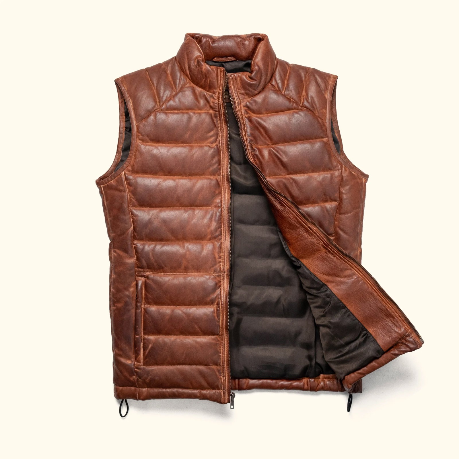 Brown Color Custom Made Padded Leather Ver for Men – All sizes Available