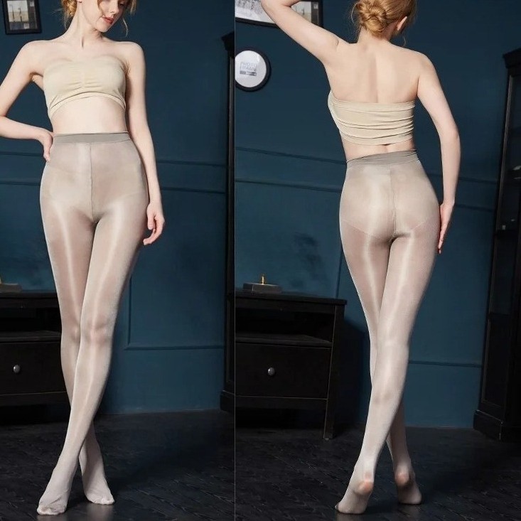 220lbs Super Elastic Pantyhose High Glossy Sheer Shiny Stockings Tights Clubwear