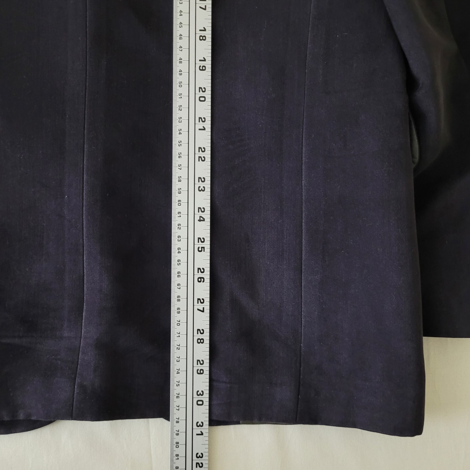 Vtg Cabrini Mens S Blue Black Twill Smooth Sport Coat Moleskin Feel