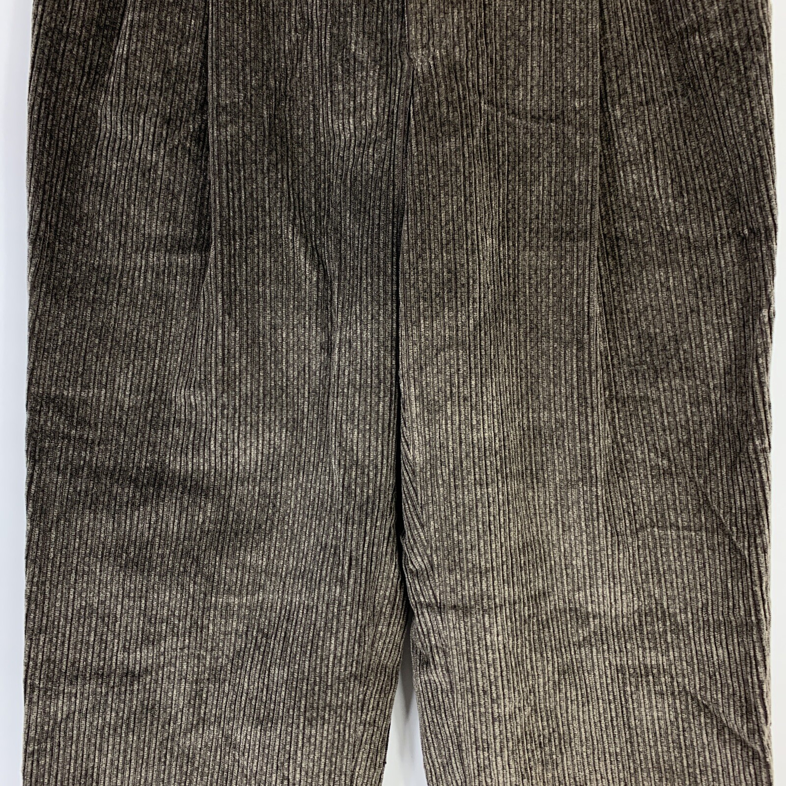 Tom Jones Corporate Image Pants Size 36 Gray Corduroy Tapered Biella Italia