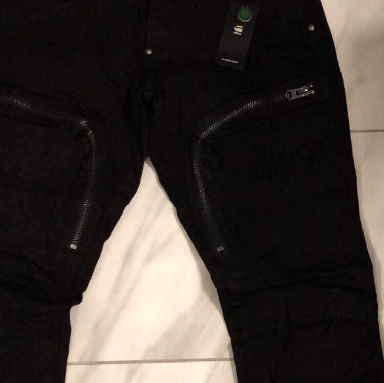 G-Star Raw Men’s Air Defence Skinny Jeans Black $240 New