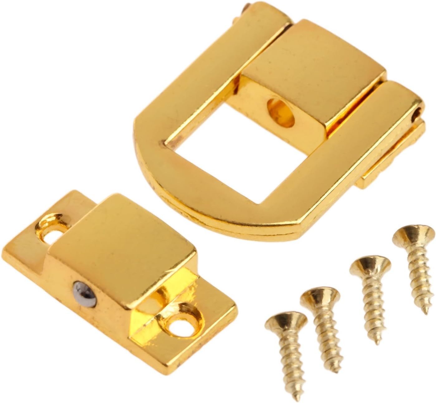 Toggle Catch Lock 0.98″X0.79″ Gold Retro Style Iron Hasp Wood Chest Lock Latch C