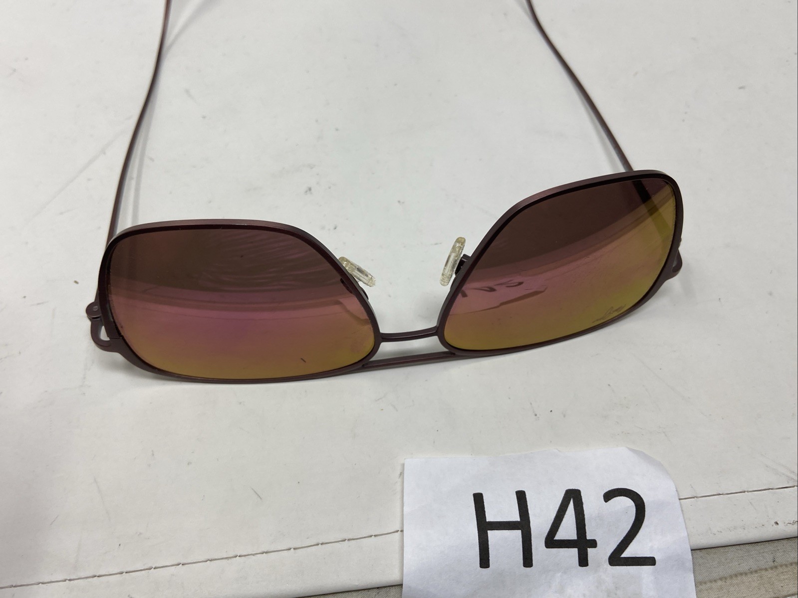 MAUI JIM BEACHES MJ541-07M MATTE SATIN ROSE W/ POLARIZED PINK SUNSET MIRROR H42