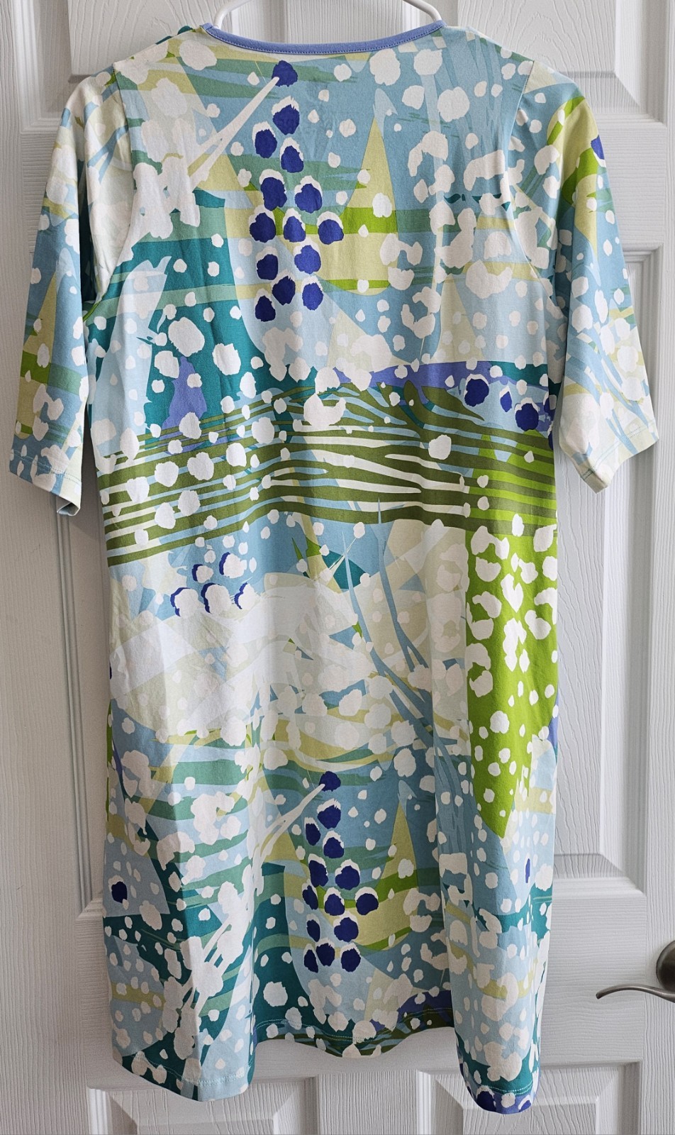 Ana Clare Medium Sundress Blue Green Tropical Beachy