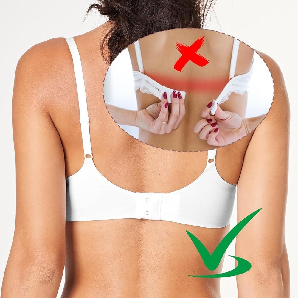 Bra Extender 3-Row (2/3/4 Hook) – Adjustable for Maternity Strapless & Tight Bra